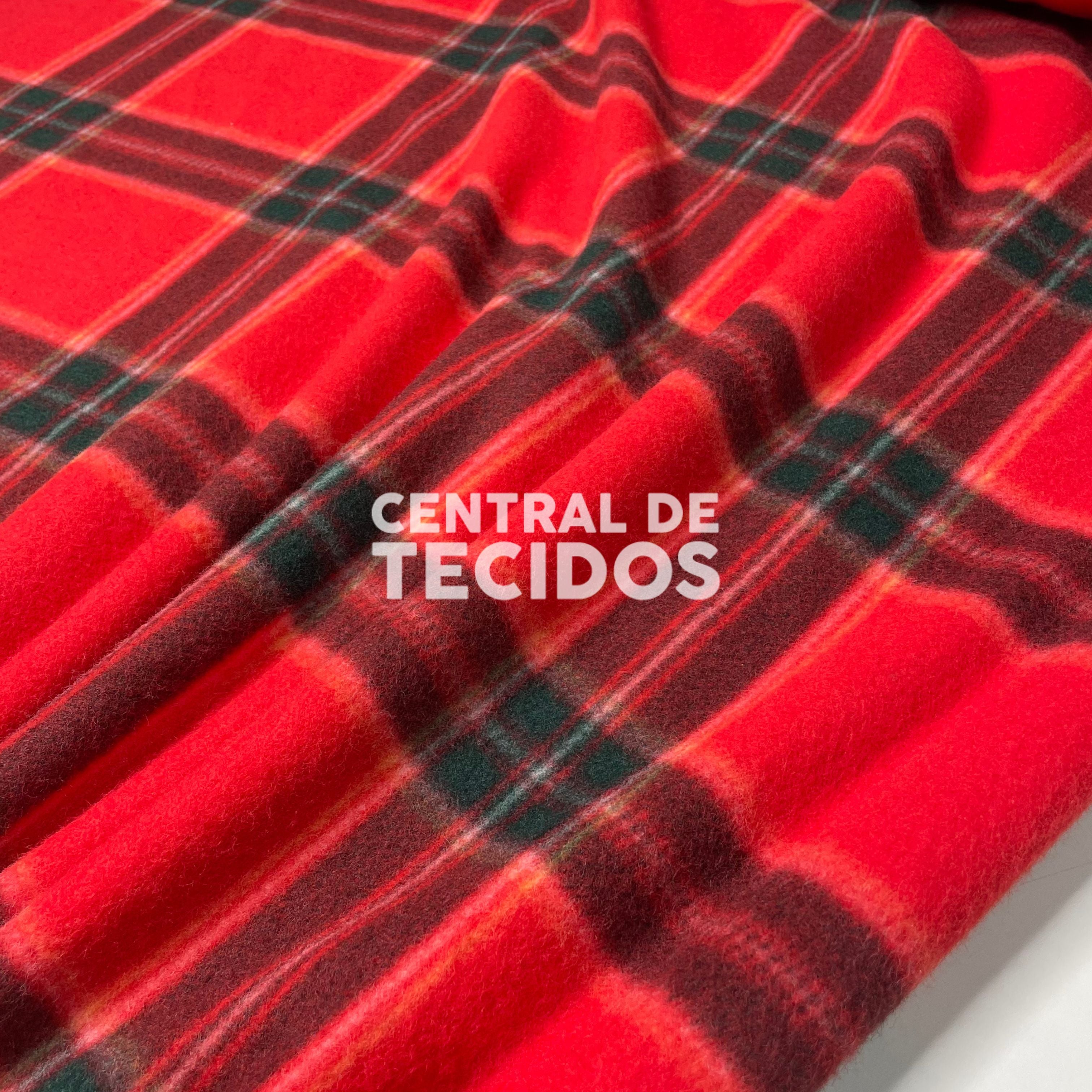 Soft Térmico Xadrez Vermelho e Preto