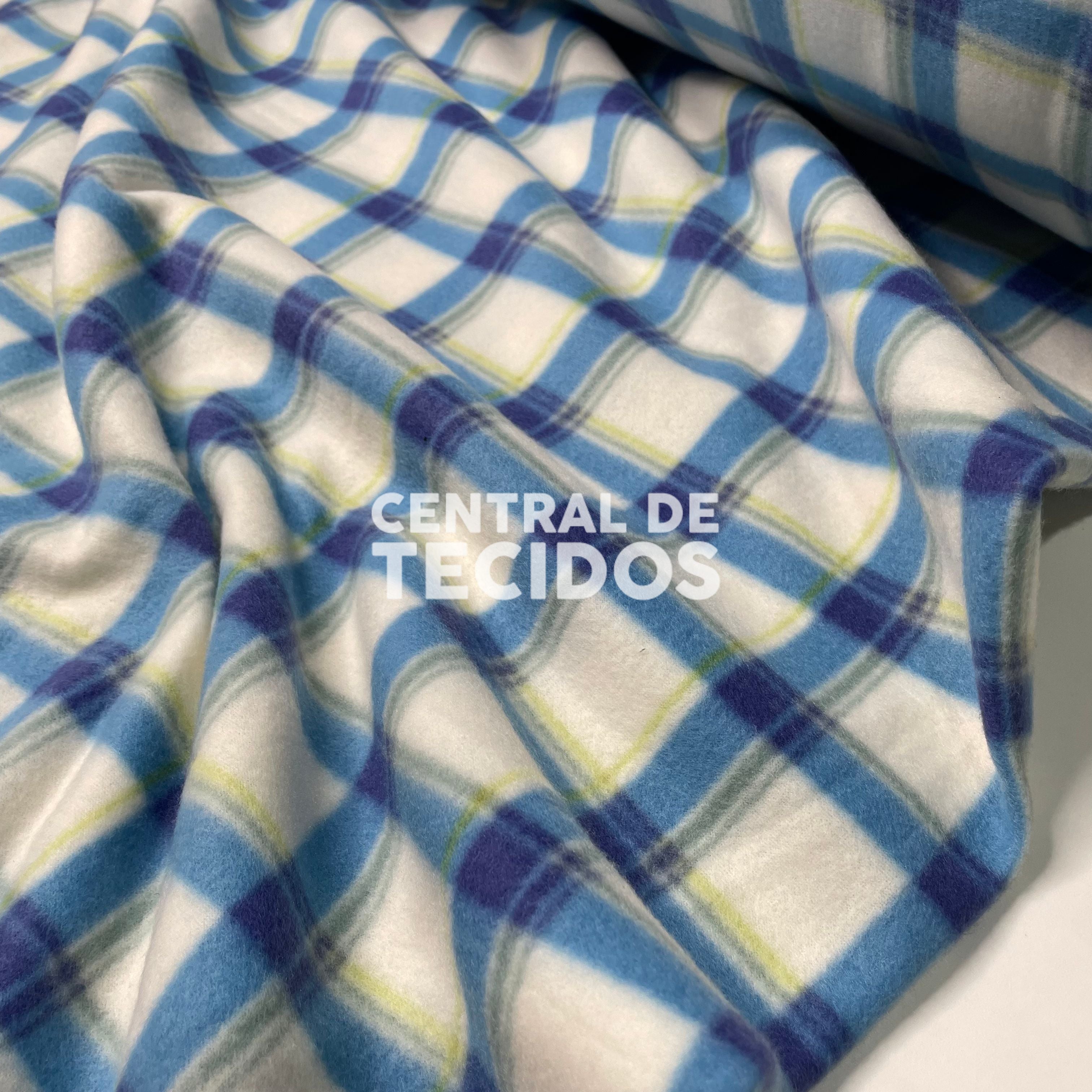 Soft Térmico Xadrez Azul e Verdinho