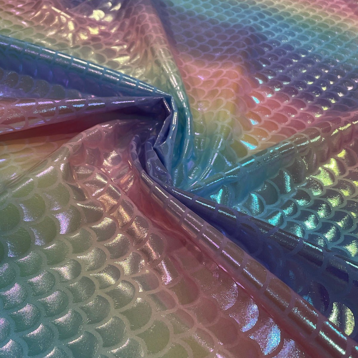Malha Holográfica Sereia Arco-Íris