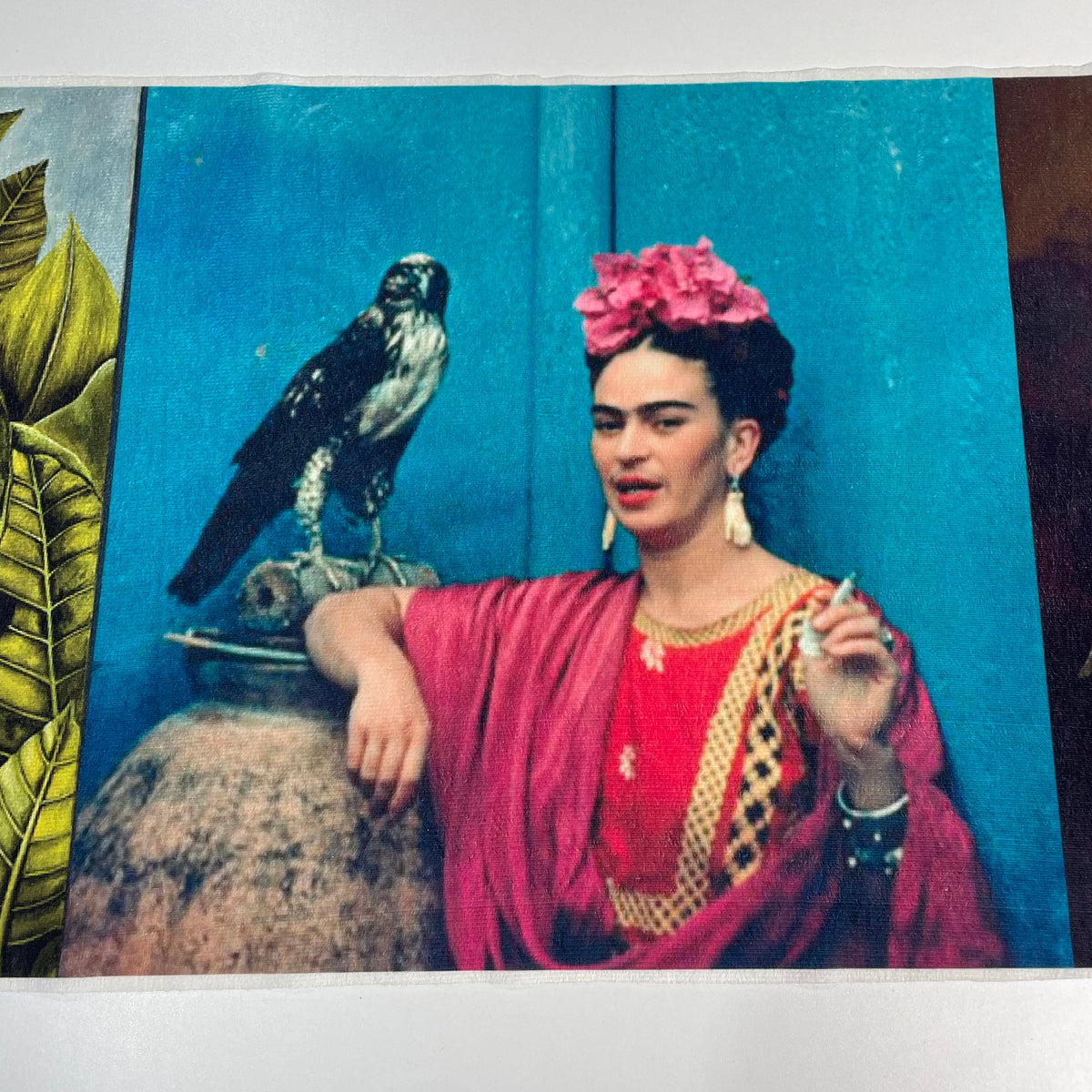 Veludo Suede Digital Frida Kahlo 03 50x50