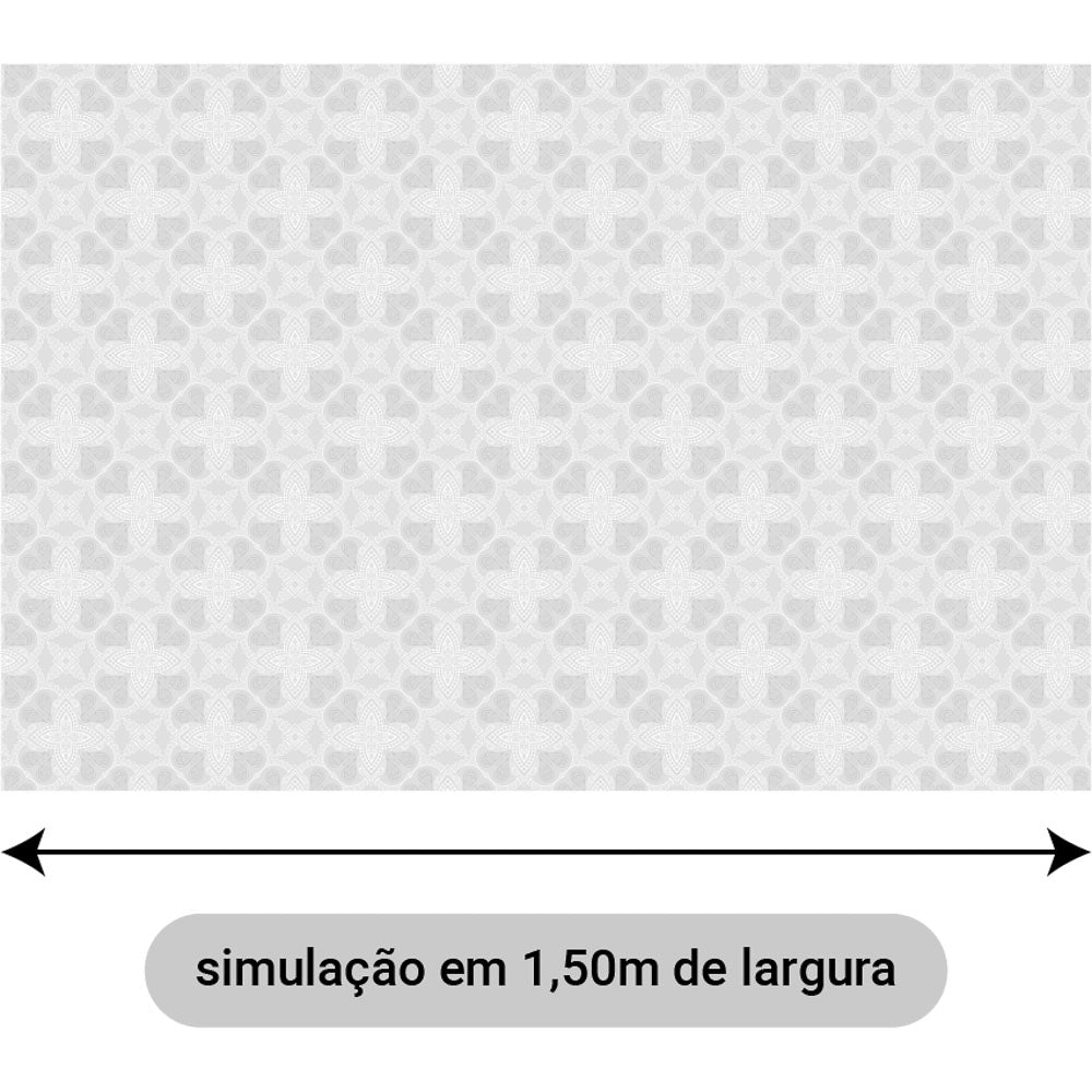 Oxford Digital Azulejo Branco e Cinza