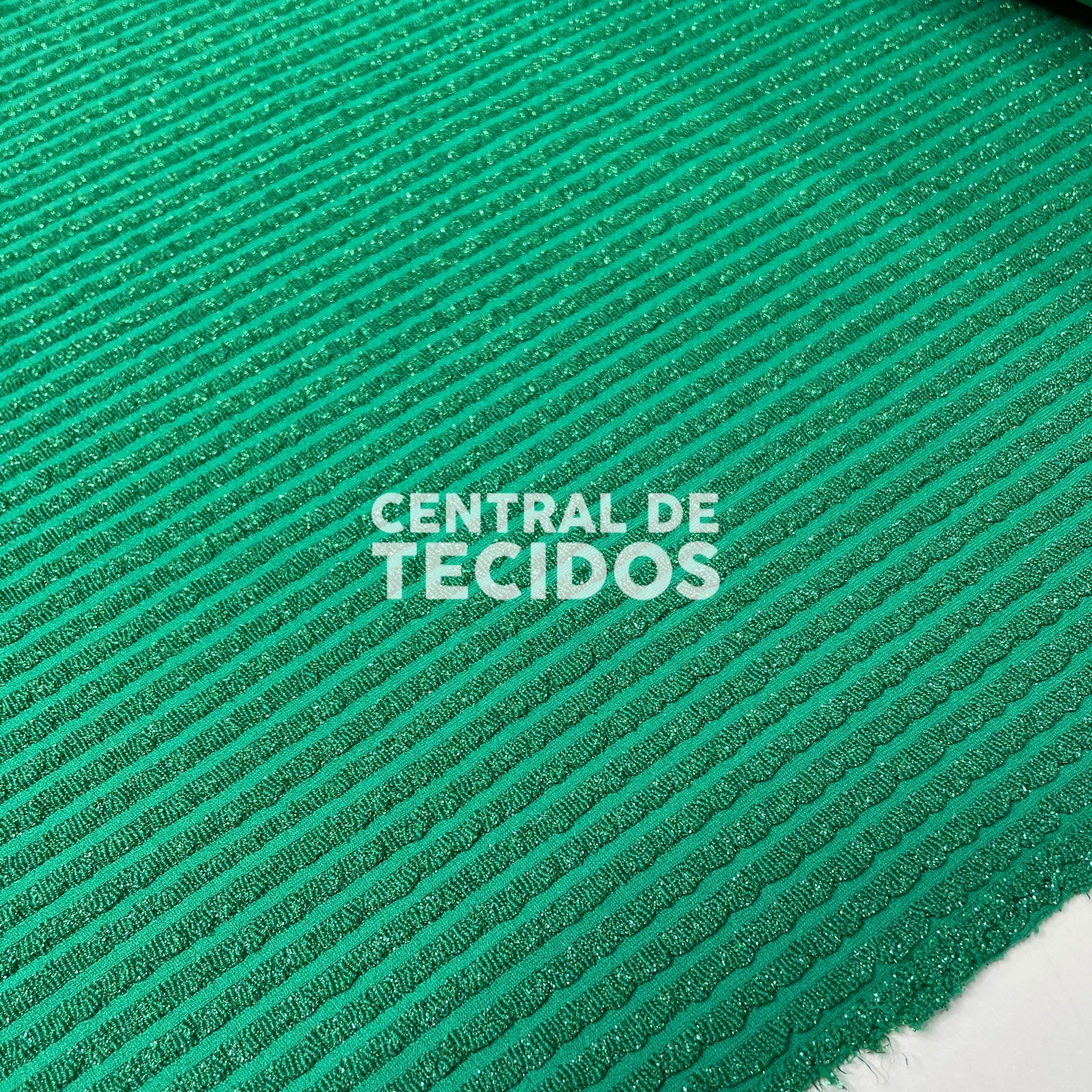 Lurex Stripe Shine Verde Floresta
