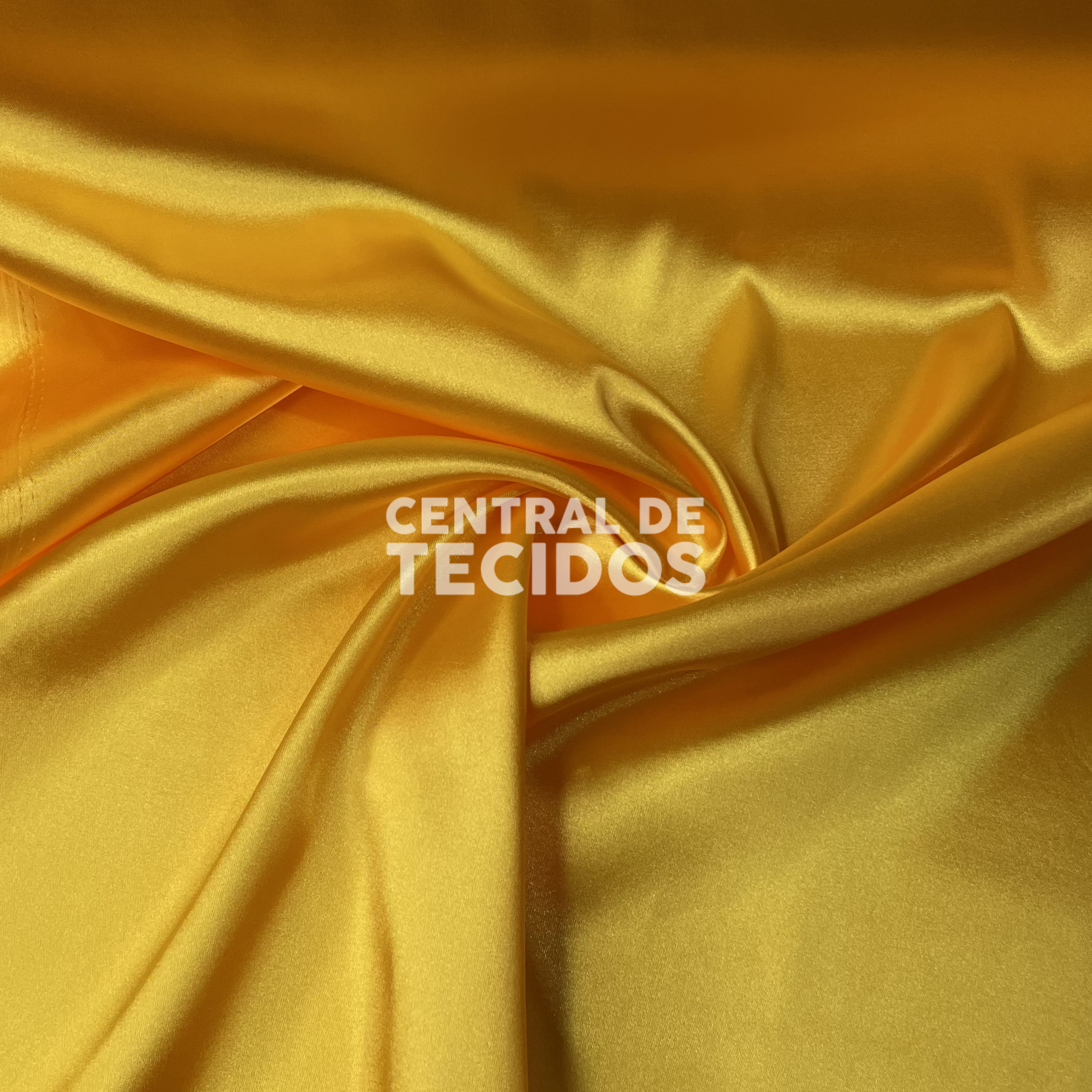 Cetim com Elastano Amarelo