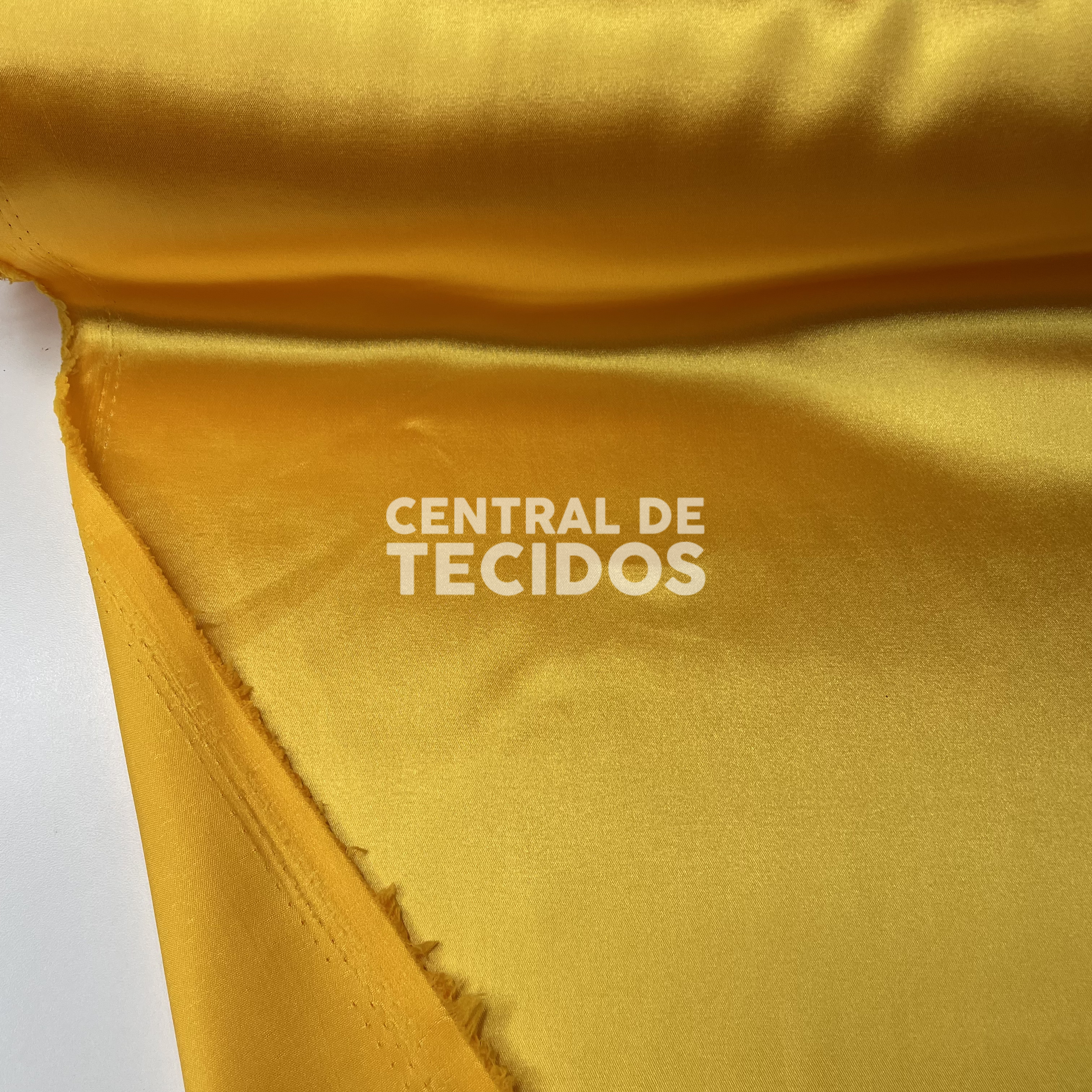 Cetim com Elastano Amarelo