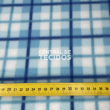 Soft Térmico Xadrez Tons de Azul