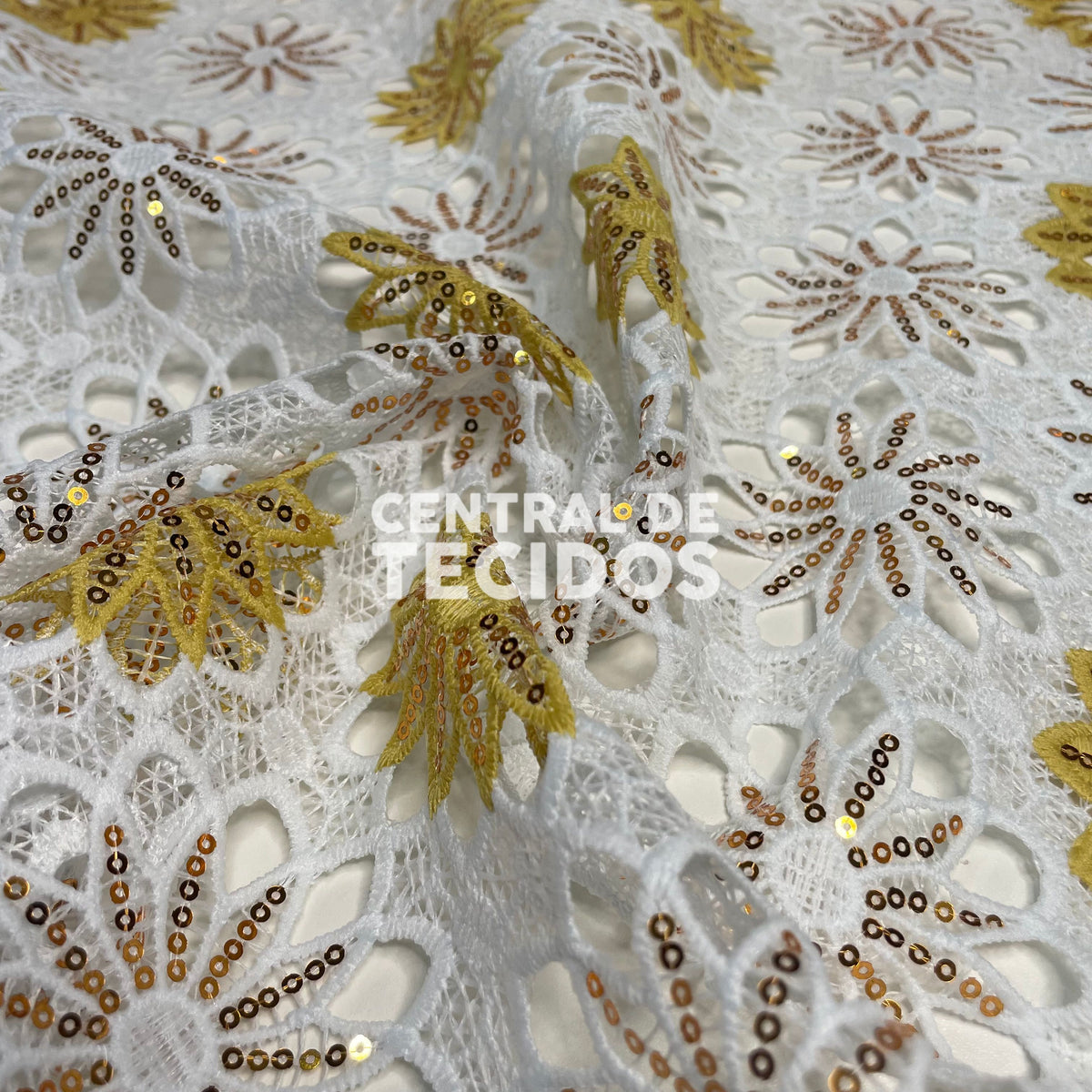 Guipir Luanda Branco e Dourado