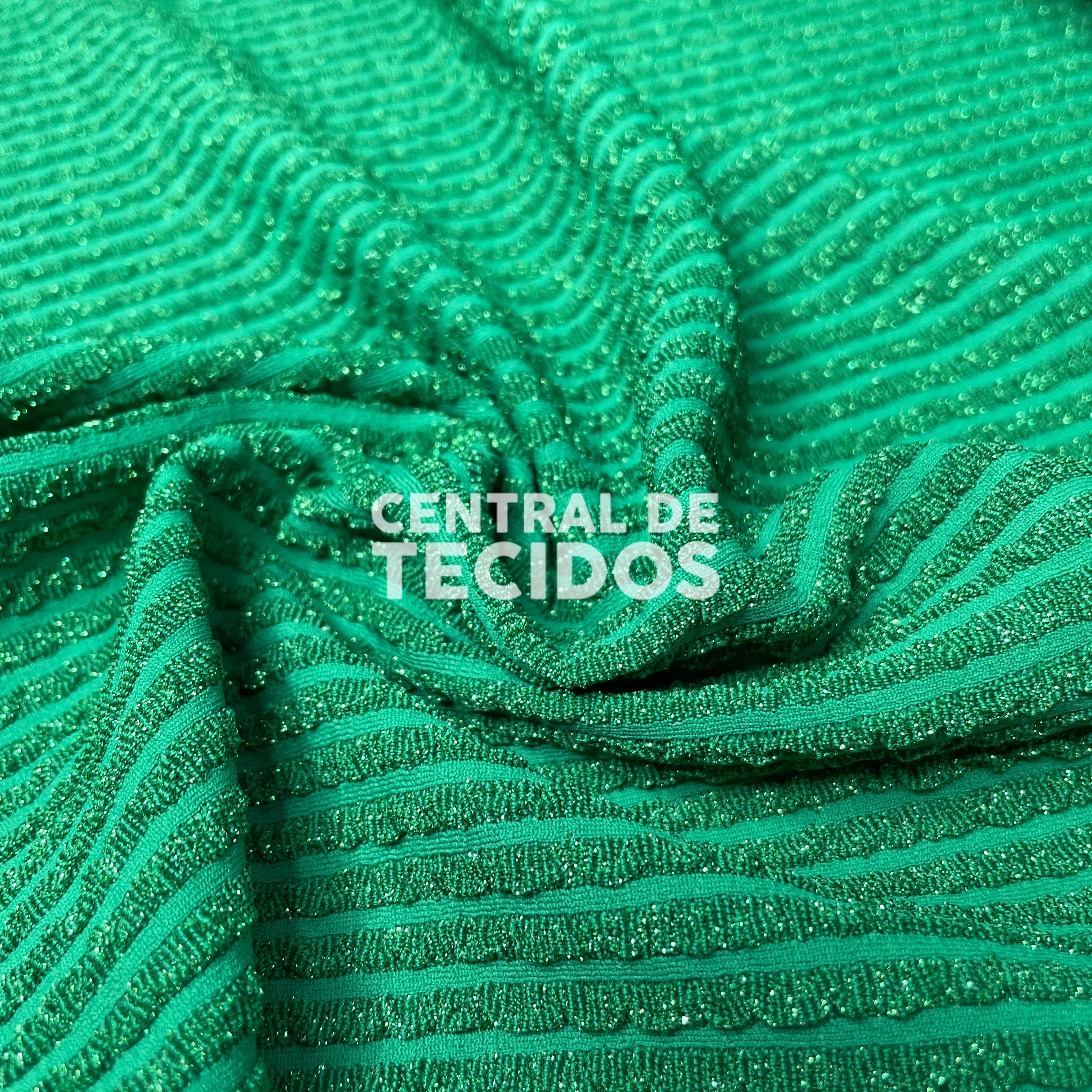 Lurex Stripe Shine Verde Floresta
