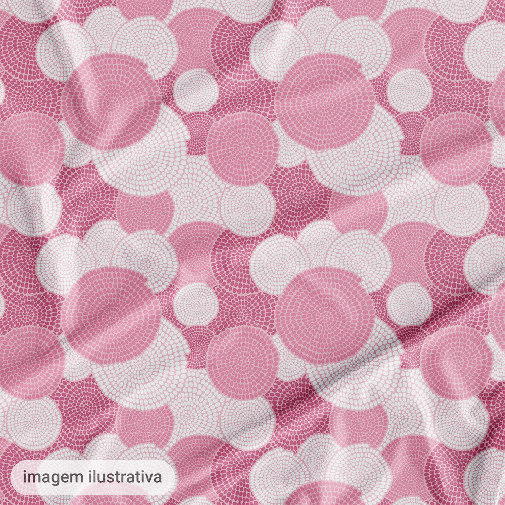 Oxford Digital Étnico Círculos Rosa