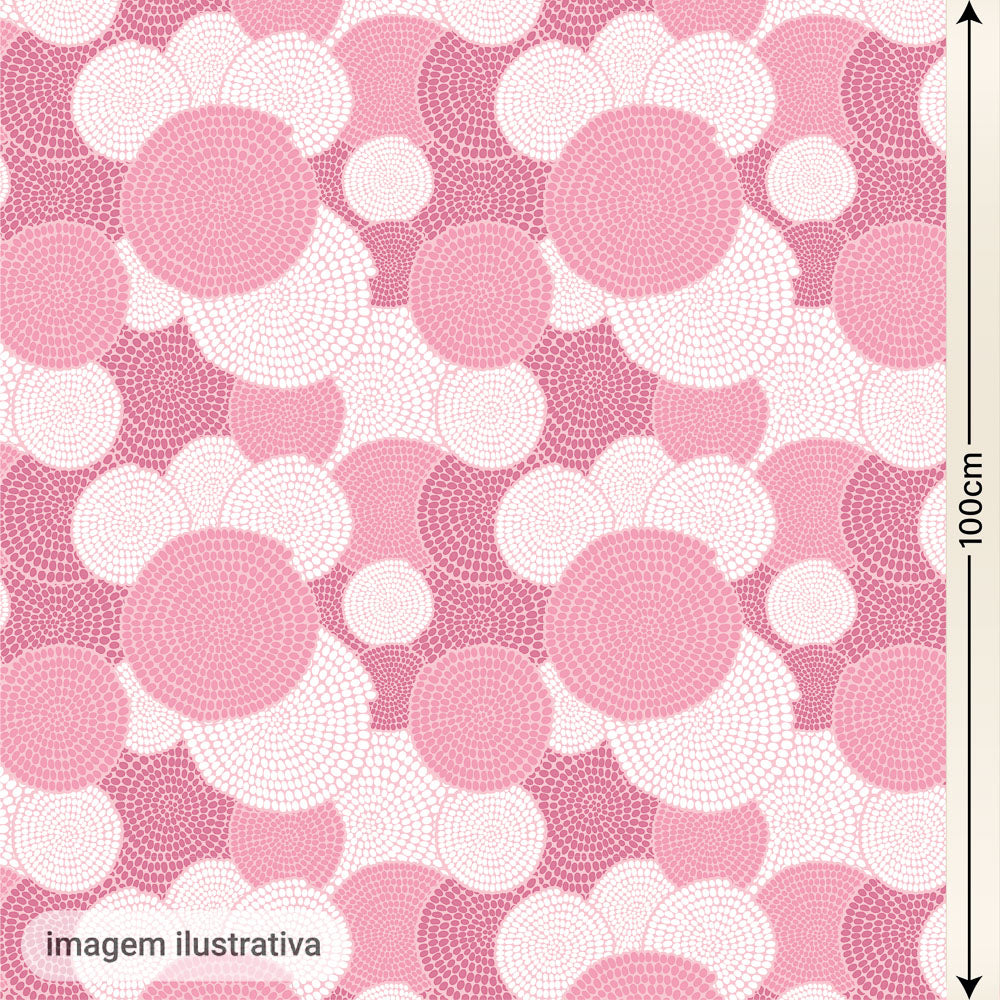 Oxford Digital Étnico Círculos Rosa