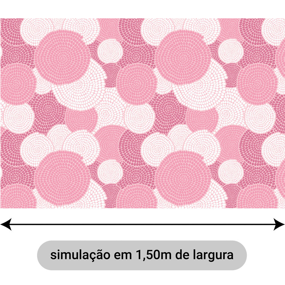 Oxford Digital Étnico Círculos Rosa