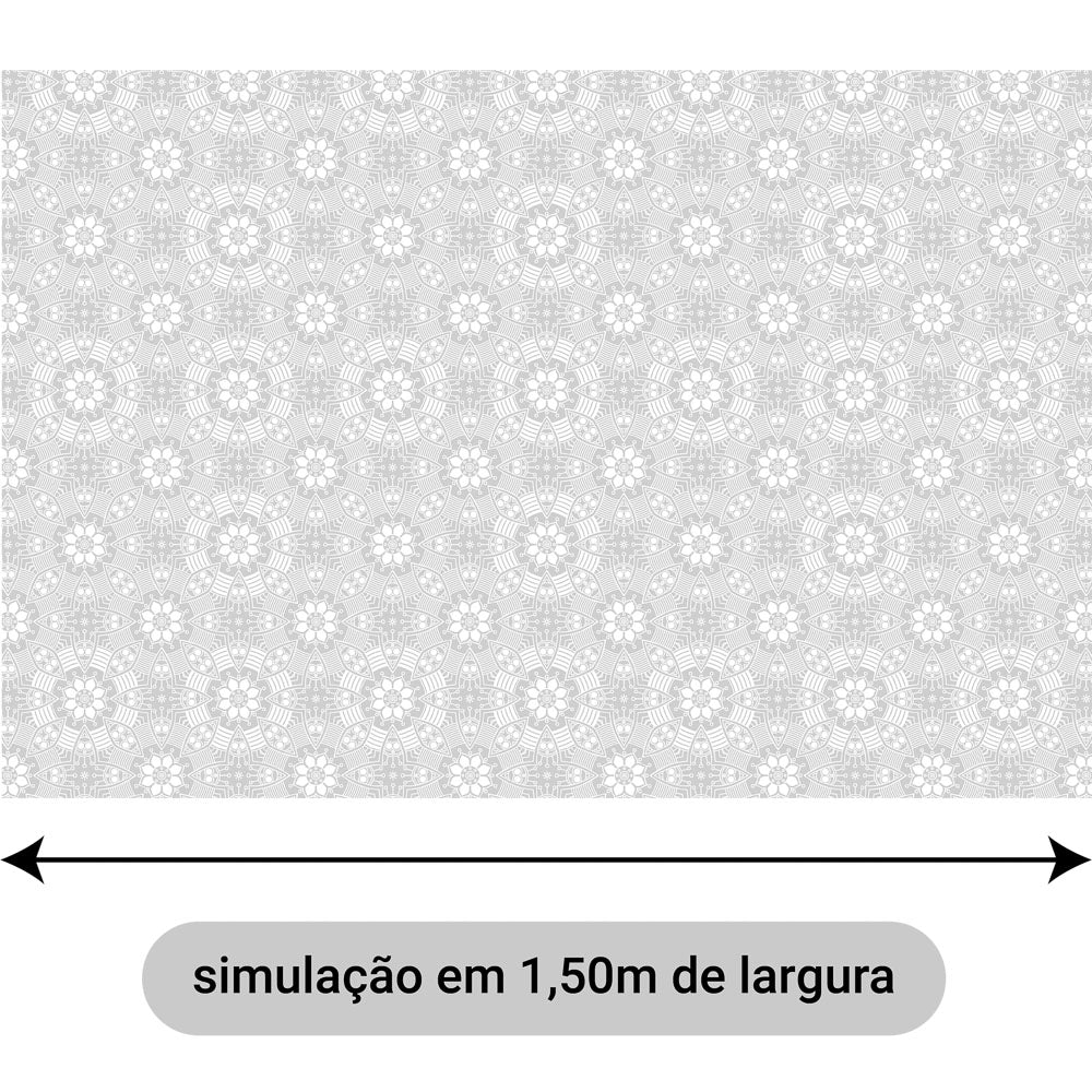 Oxford Digital Círculos Mandala Cinza