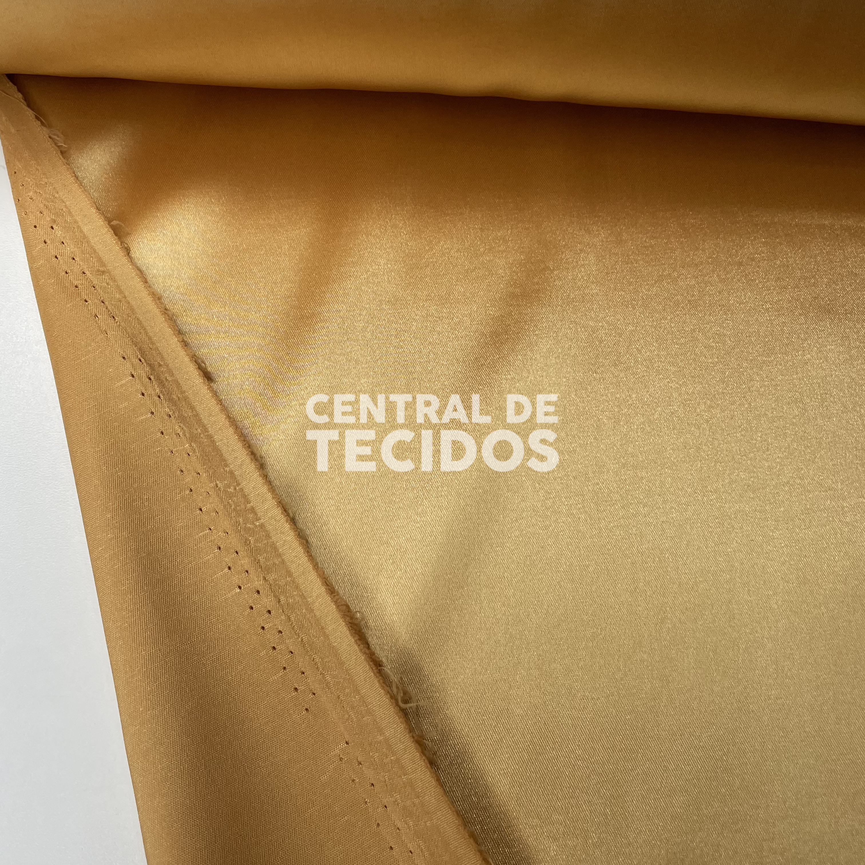 Cetim com Elastano Amarelo Ouro