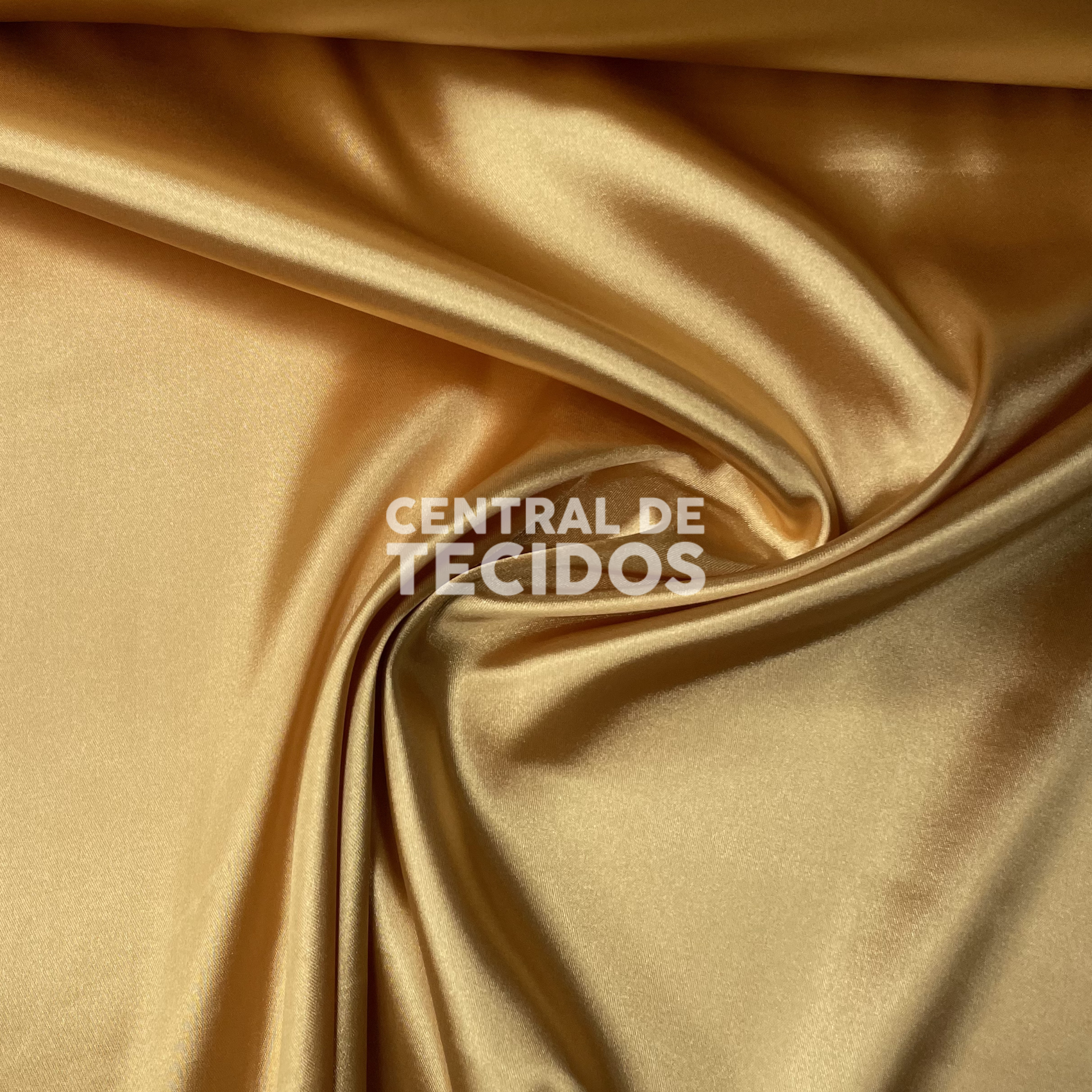 Cetim com Elastano Amarelo Ouro