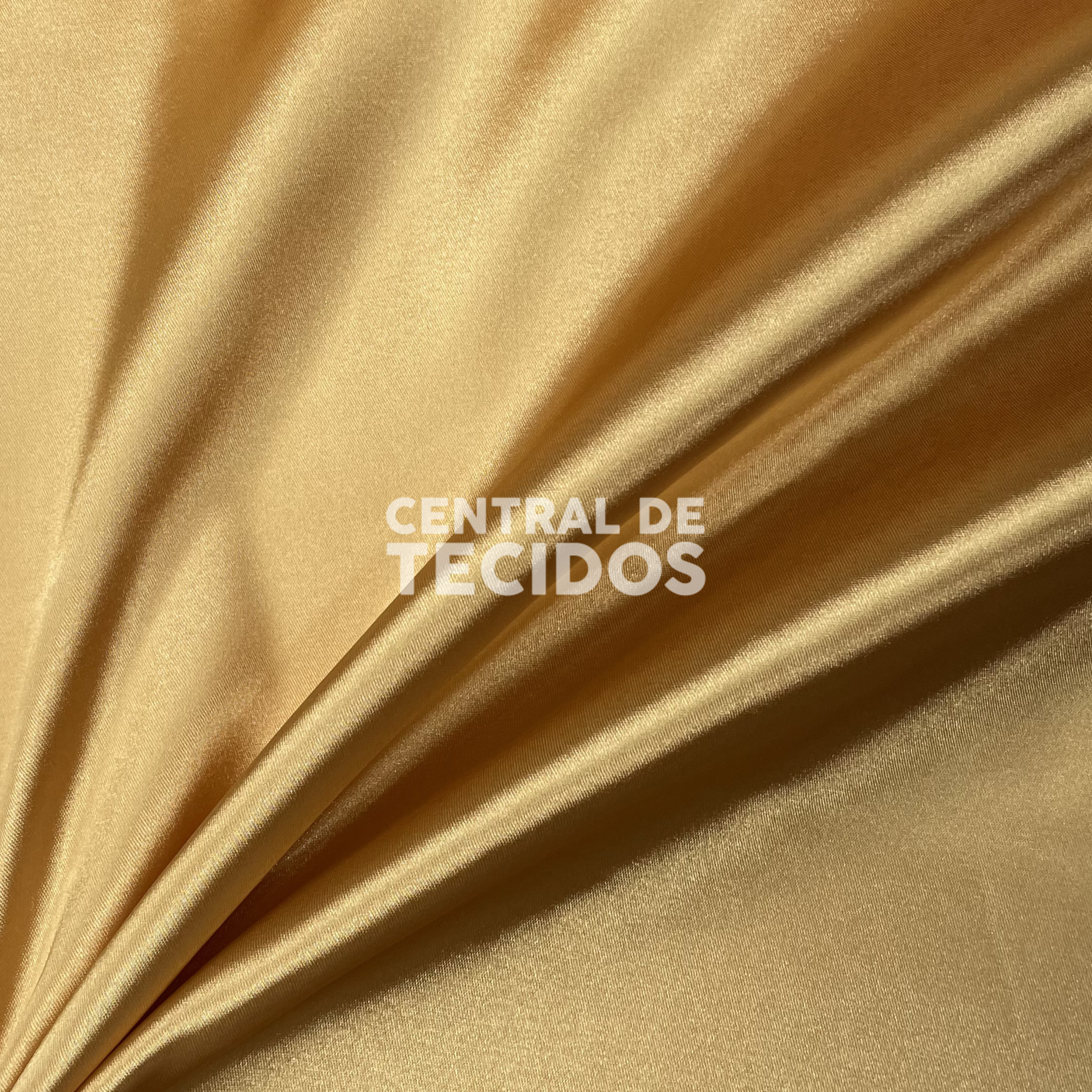 Cetim com Elastano Amarelo Ouro