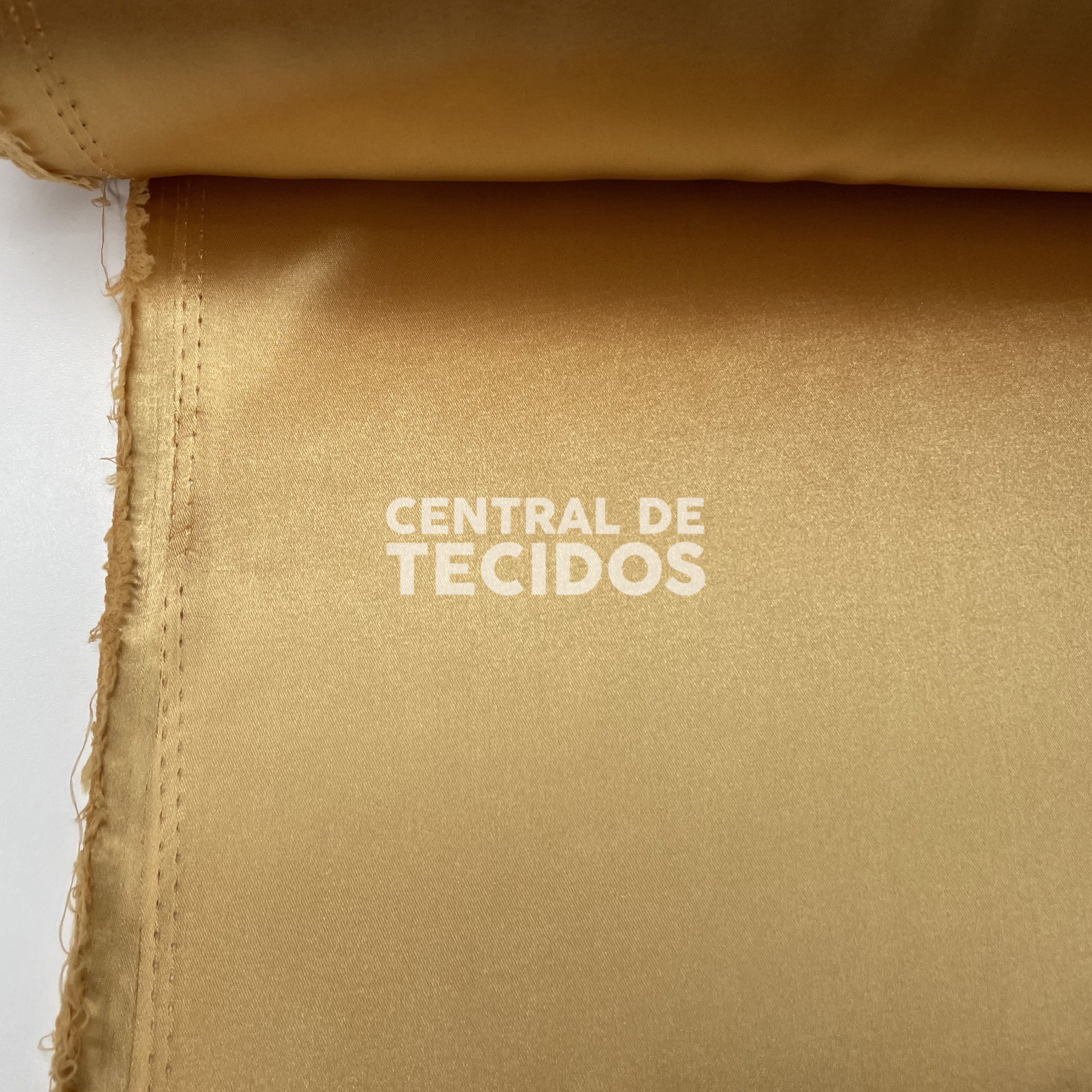 Cetim com Elastano Amarelo Ouro
