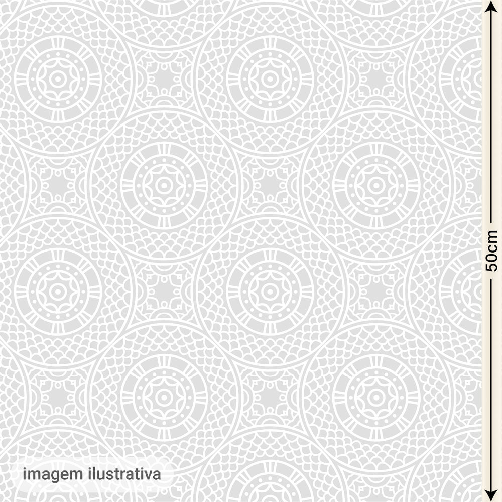 Oxford Digital Mosaico Mandalas Cinza