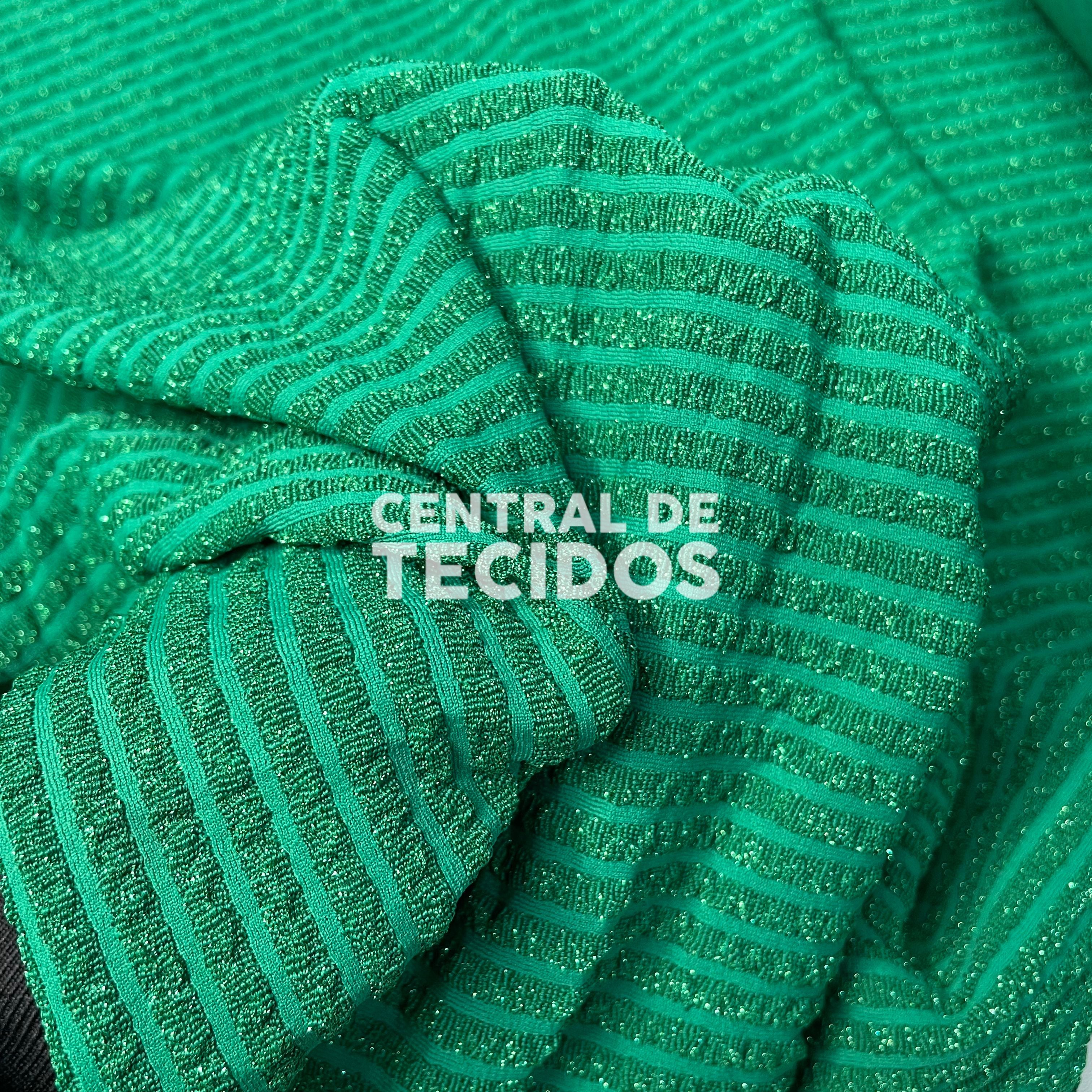 Lurex Stripe Shine Verde Floresta