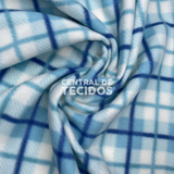Soft Térmico Xadrez Tons de Azul