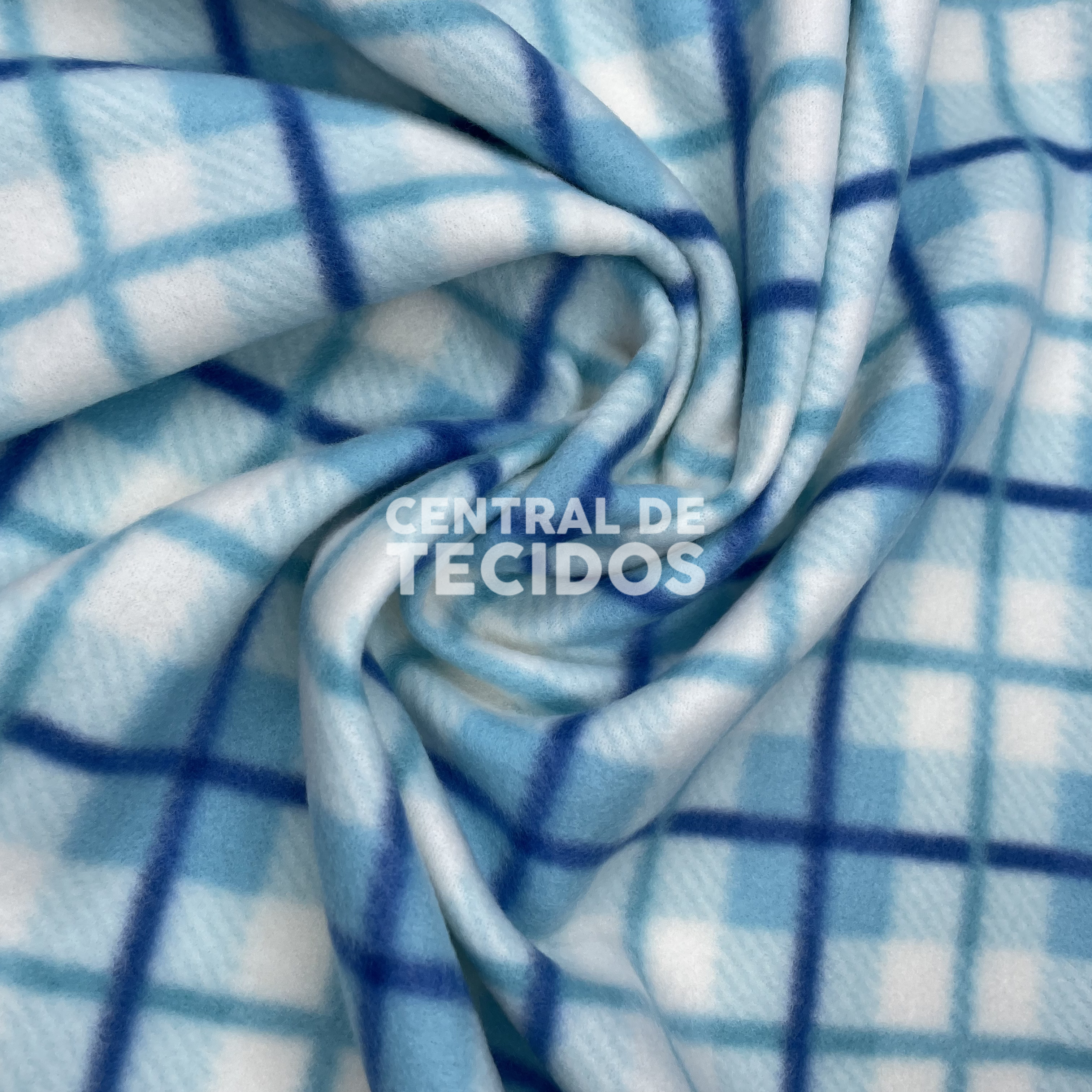 Soft Térmico Xadrez Tons de Azul