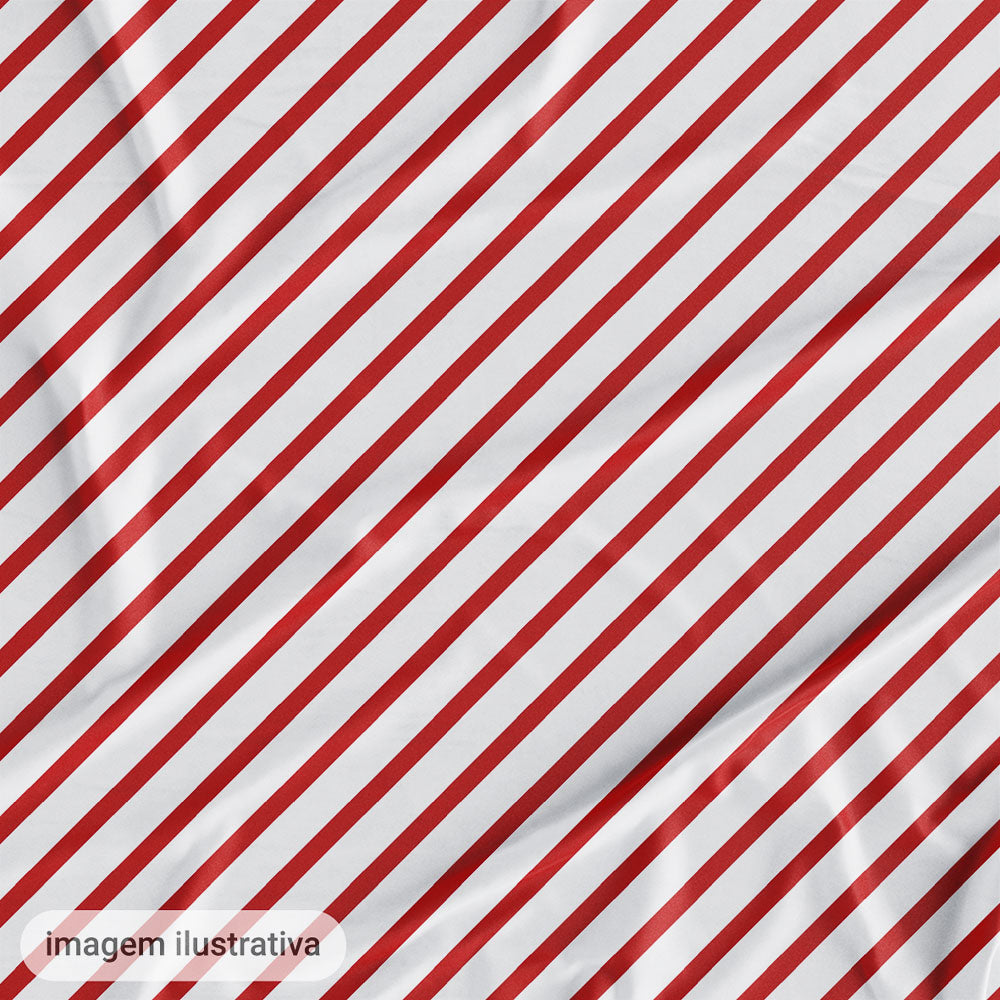 Oxford Digital Listras Vermelho e Branco