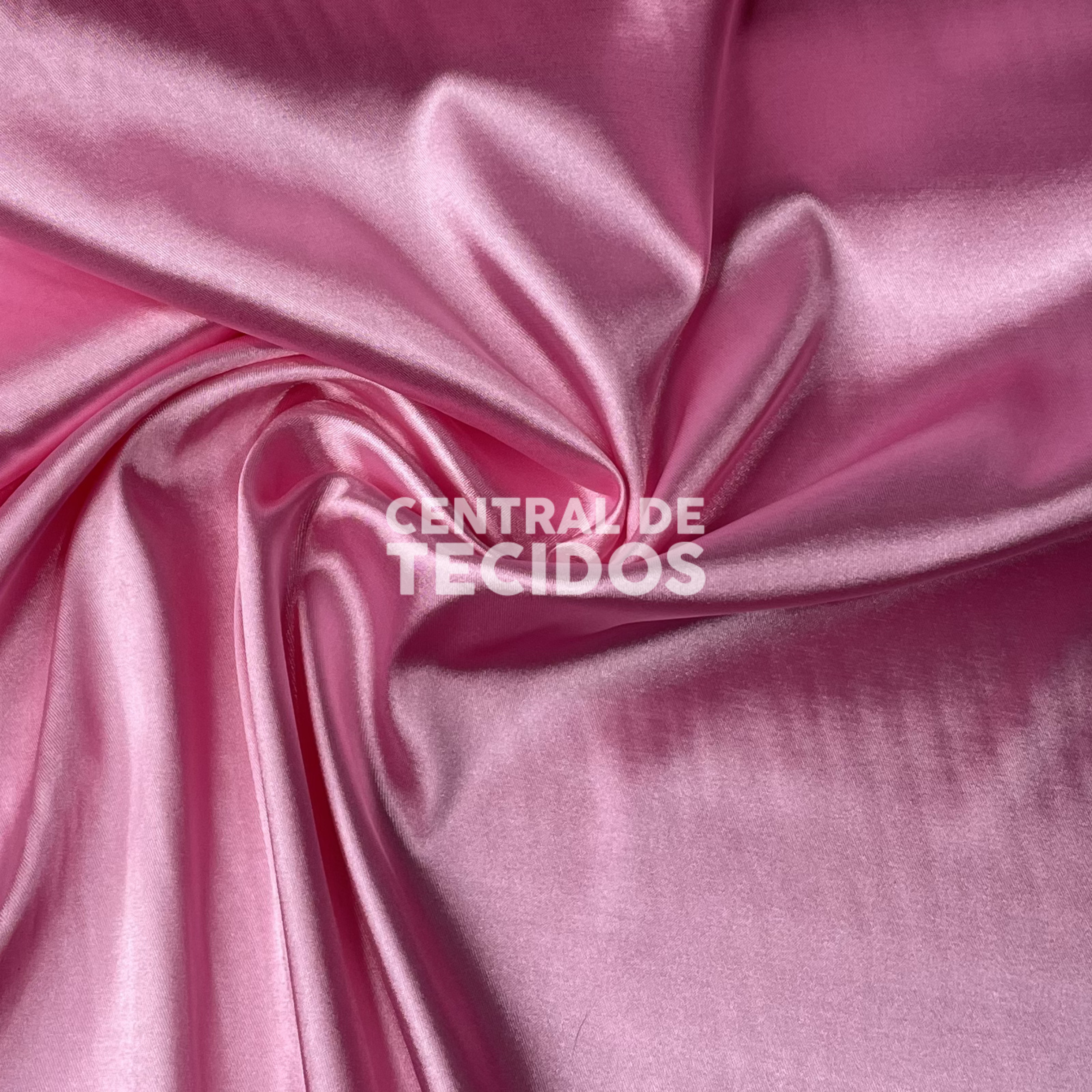 Cetim com Elastano Rosa