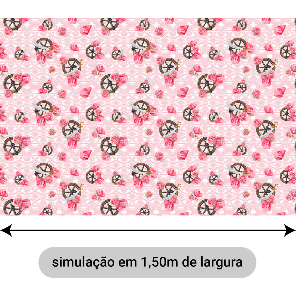 Oxford Digital Obá Espadas e Flores Rosa