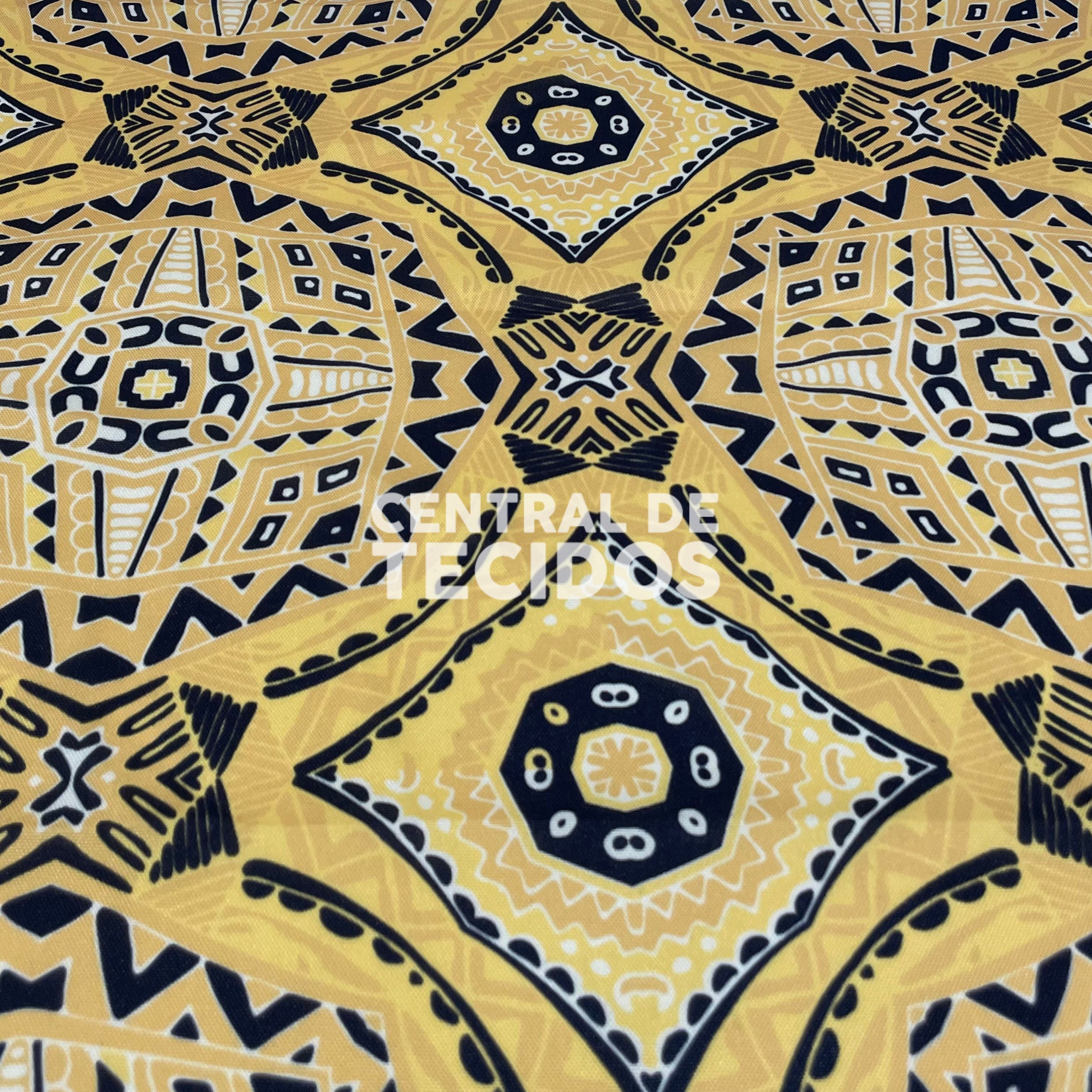 Oxford Digital Mandalas Amarelo e Preto