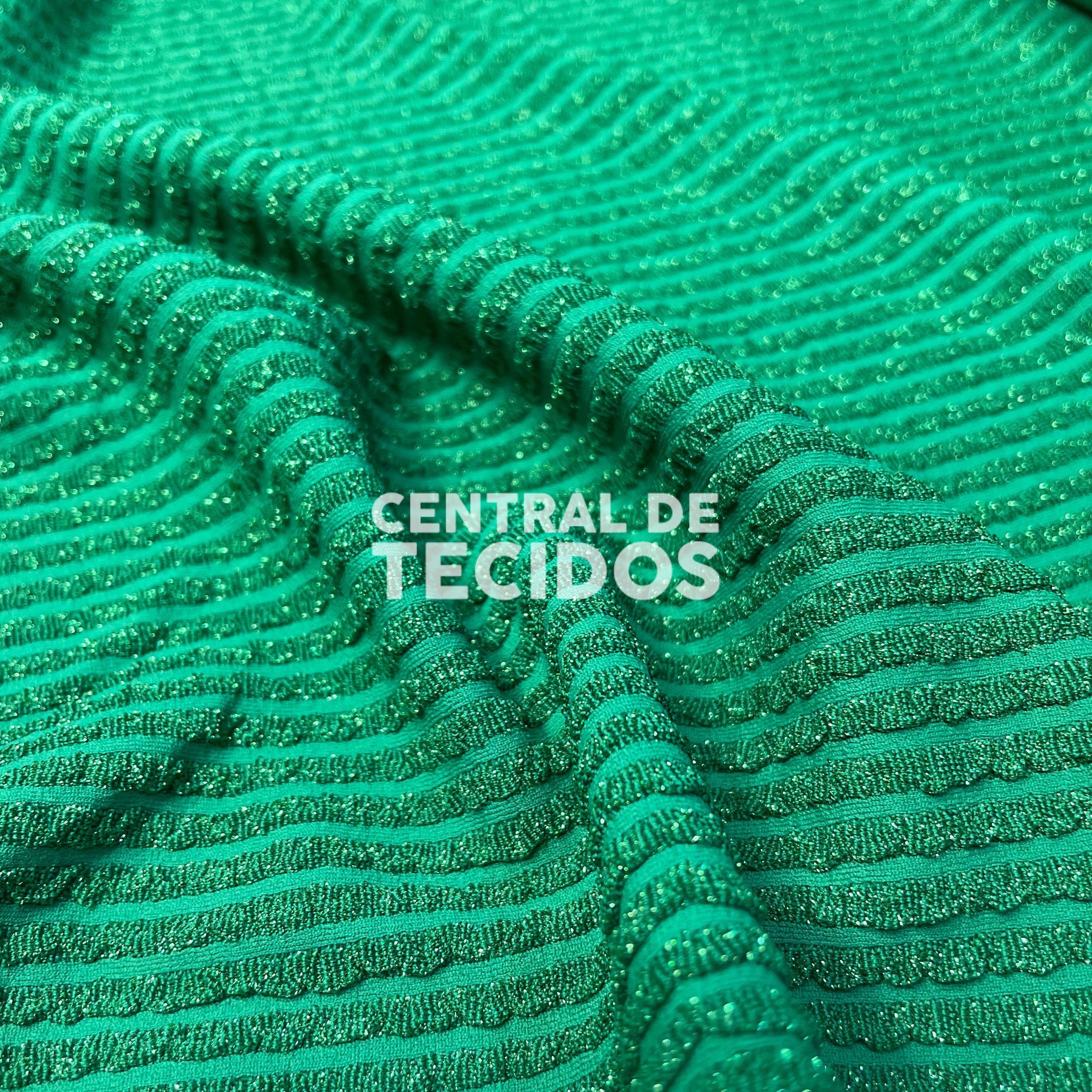 Lurex Stripe Shine Verde Floresta