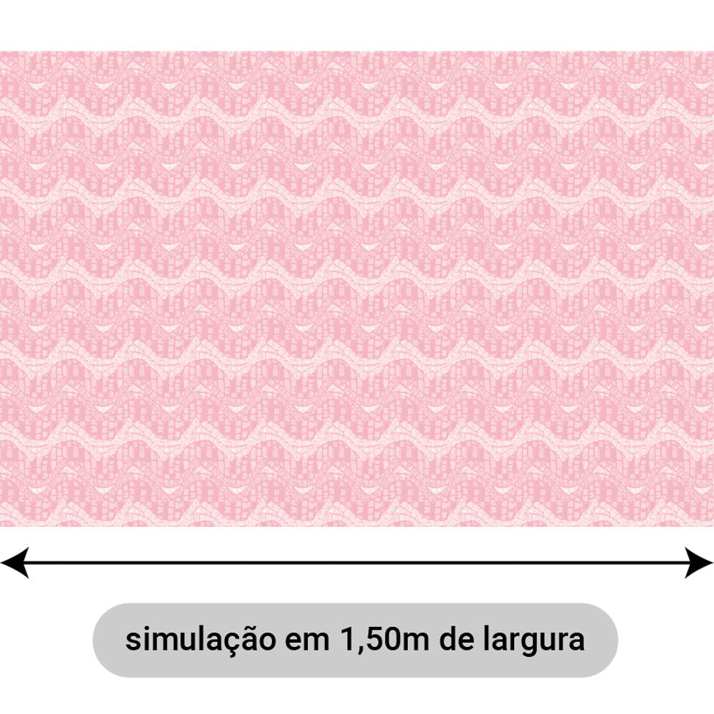 Oxford Digital Azulejo Bamboo Rosa