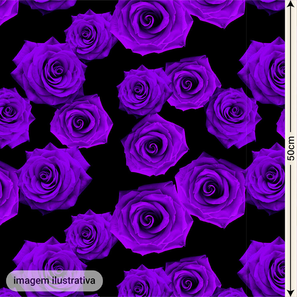 Oxford Digital Rosas Reais Roxas