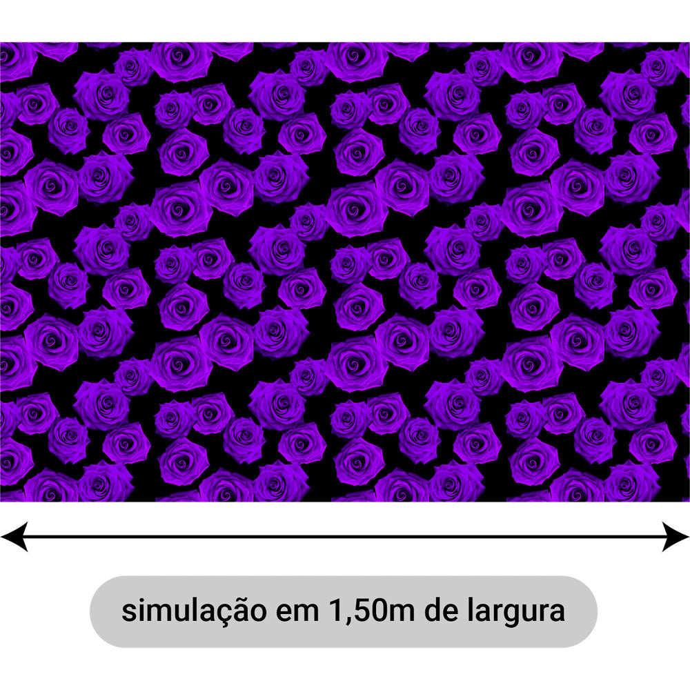Oxford Digital Rosas Reais Roxas
