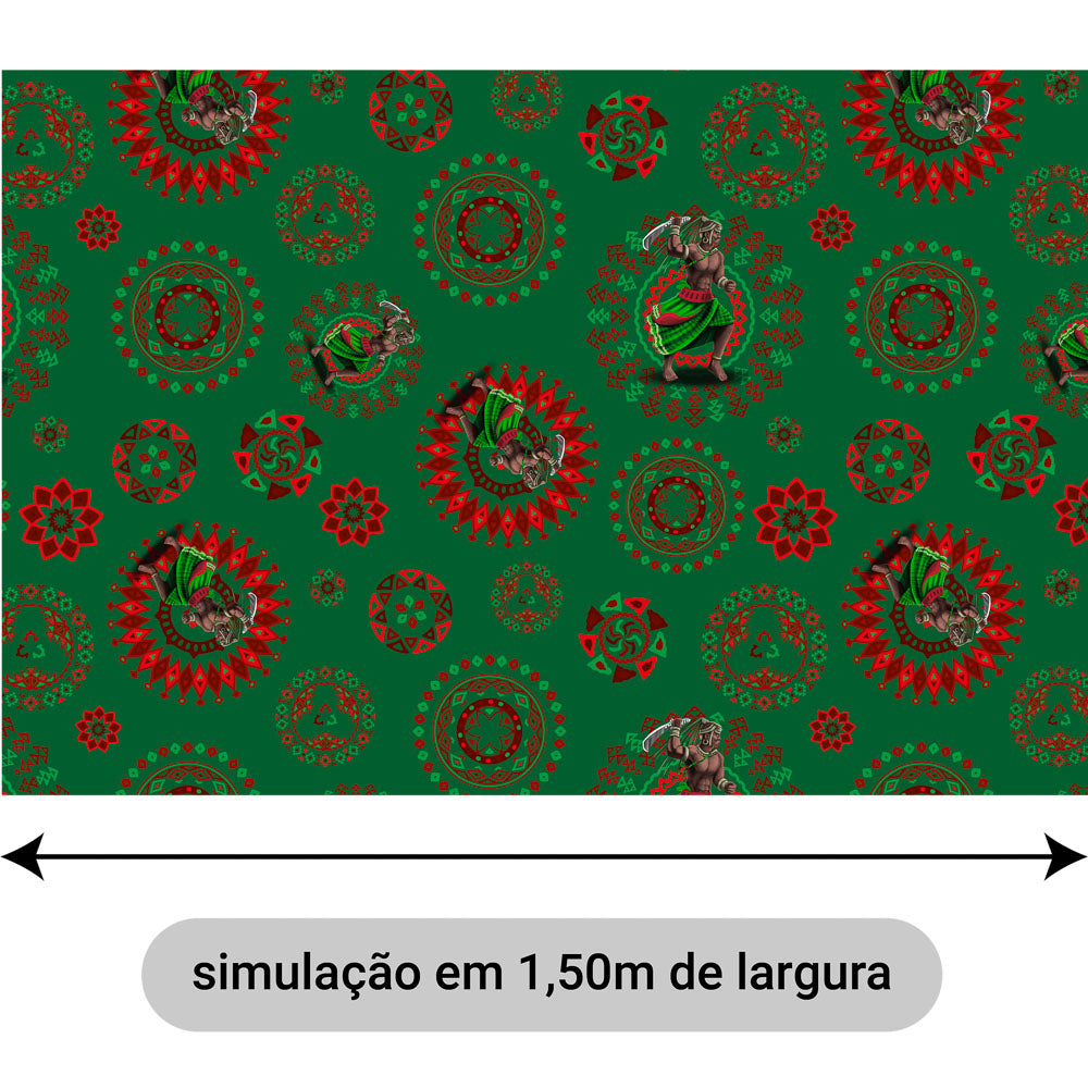 Oxford Digital Estampado Ogum Ogunhê Grande