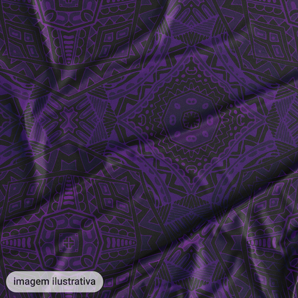 Oxford Digital Mandalas Roxo e Preto