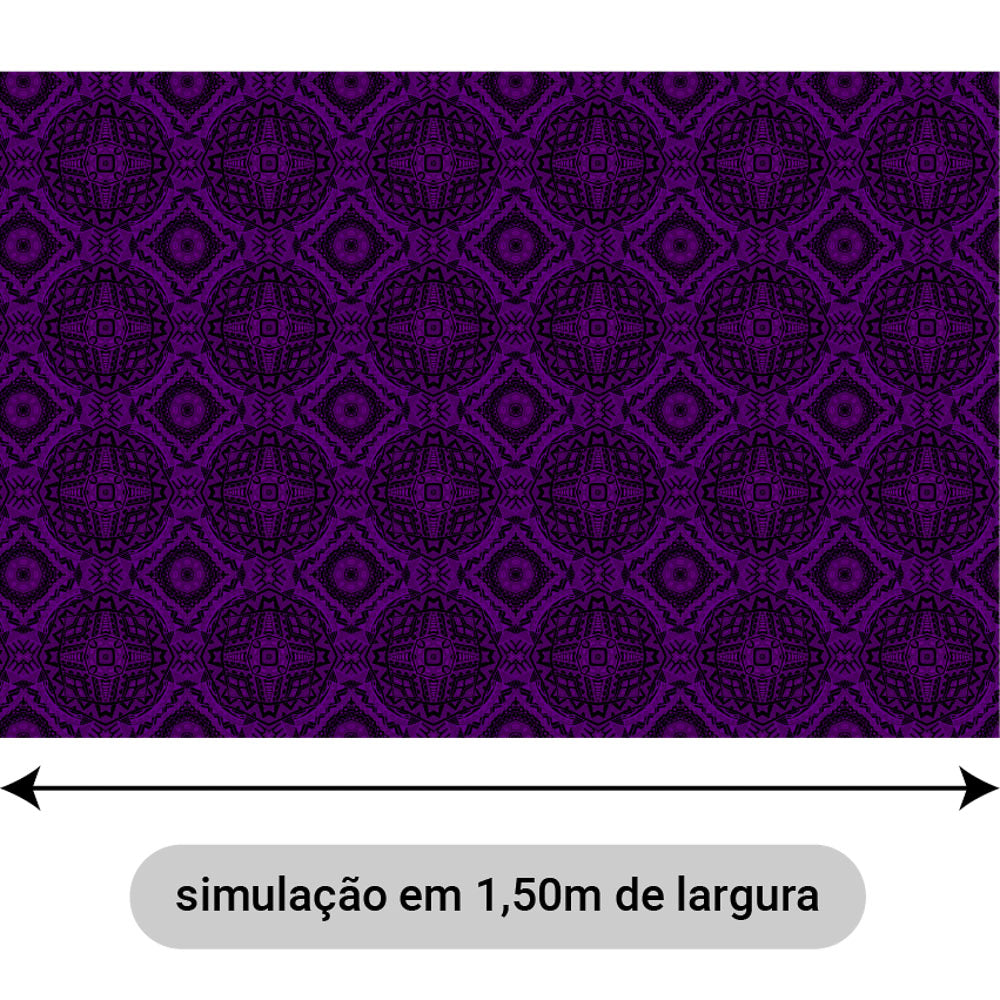Oxford Digital Mandalas Roxo e Preto
