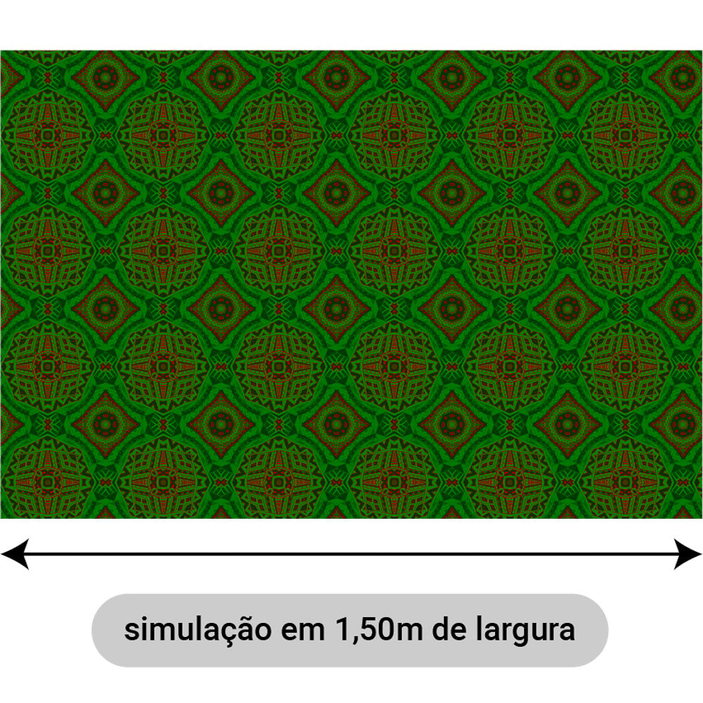 Oxford Digital Mandalas Verde e Vermelho