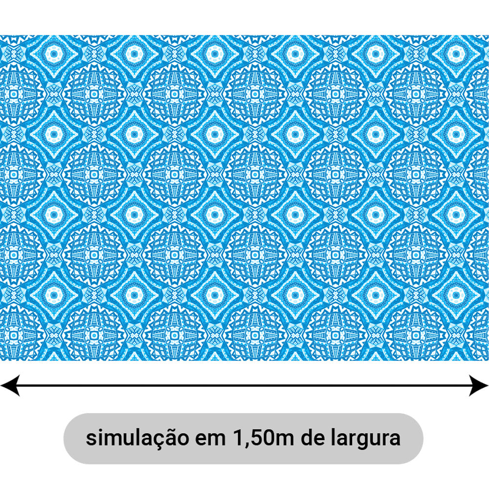 Oxford Digital Mandalas Azul e Branco