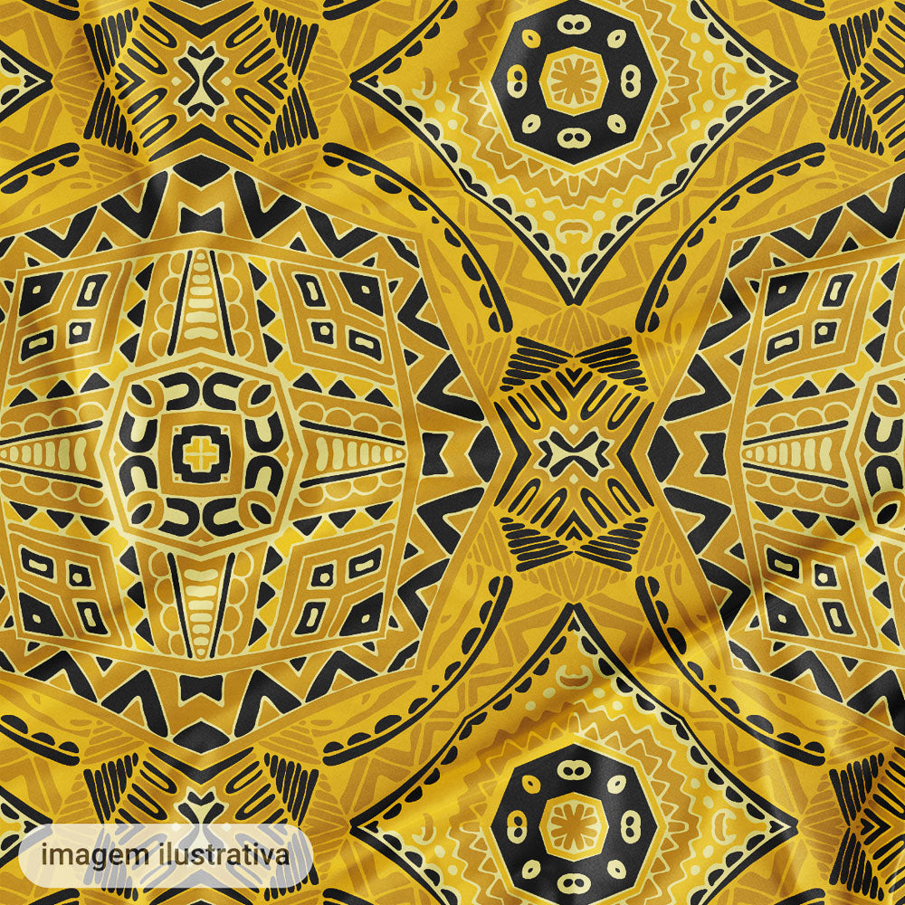 Oxford Digital Mandalas Amarelo e Preto