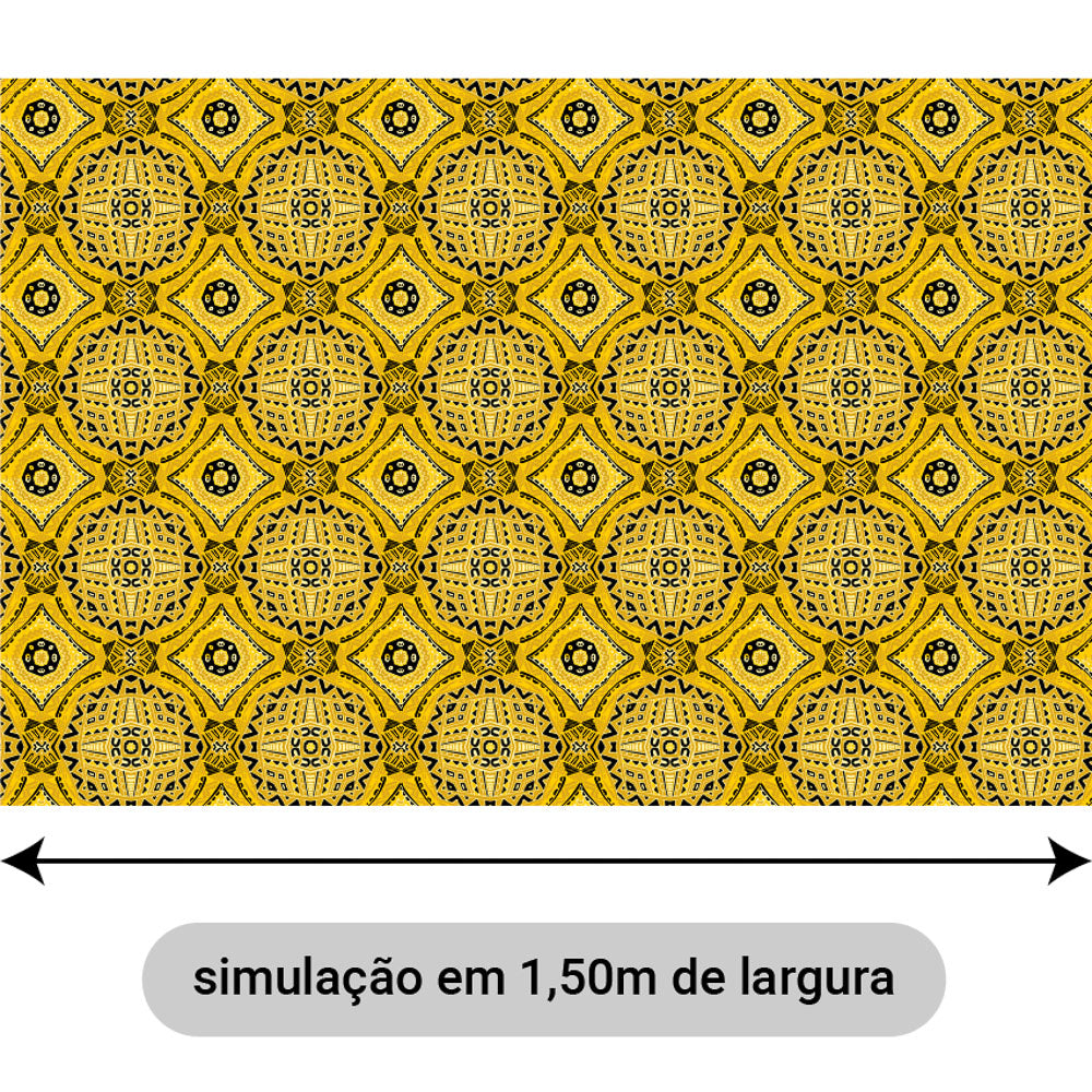 Oxford Digital Mandalas Amarelo e Preto