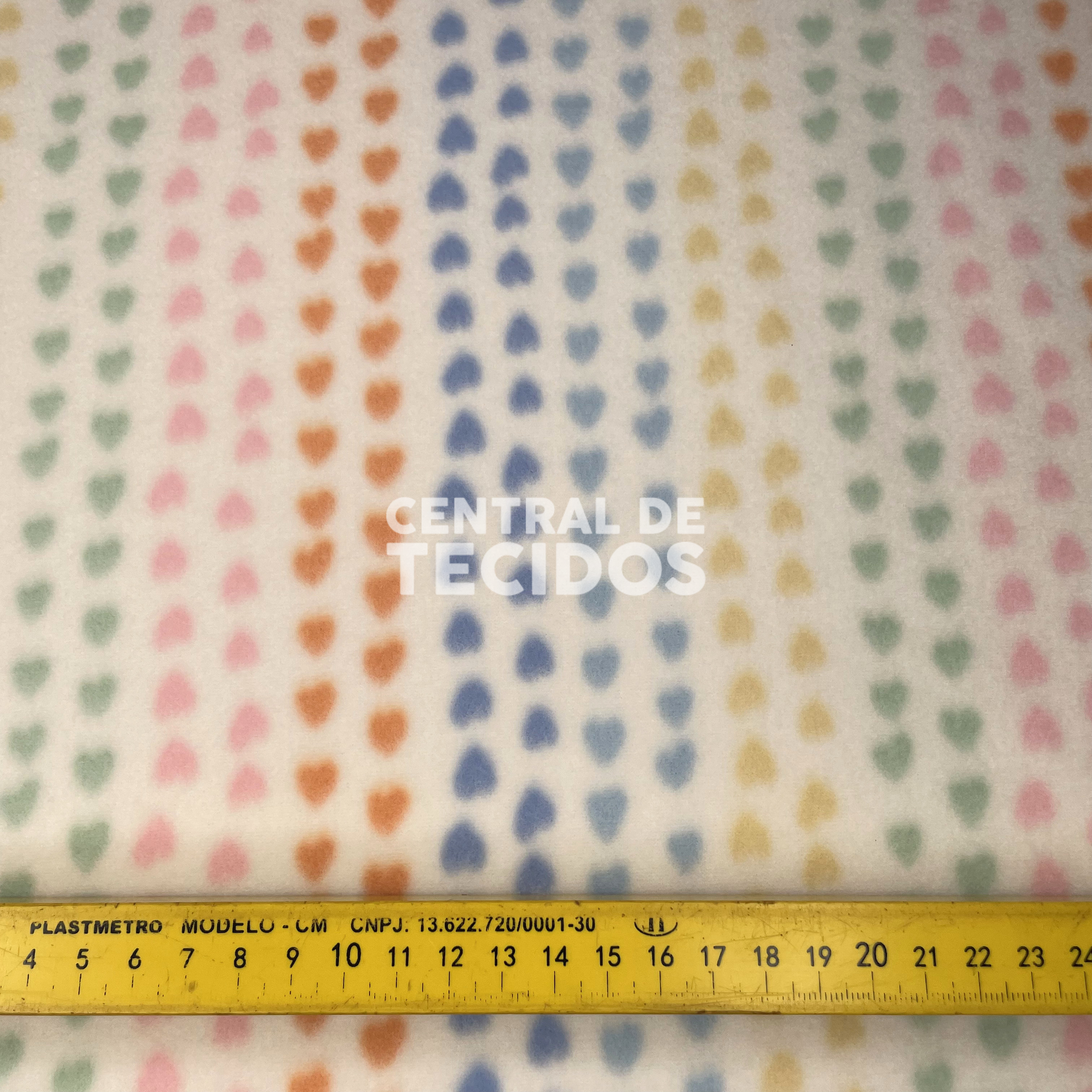 Soft Térmico Arco-Íris de Corações
