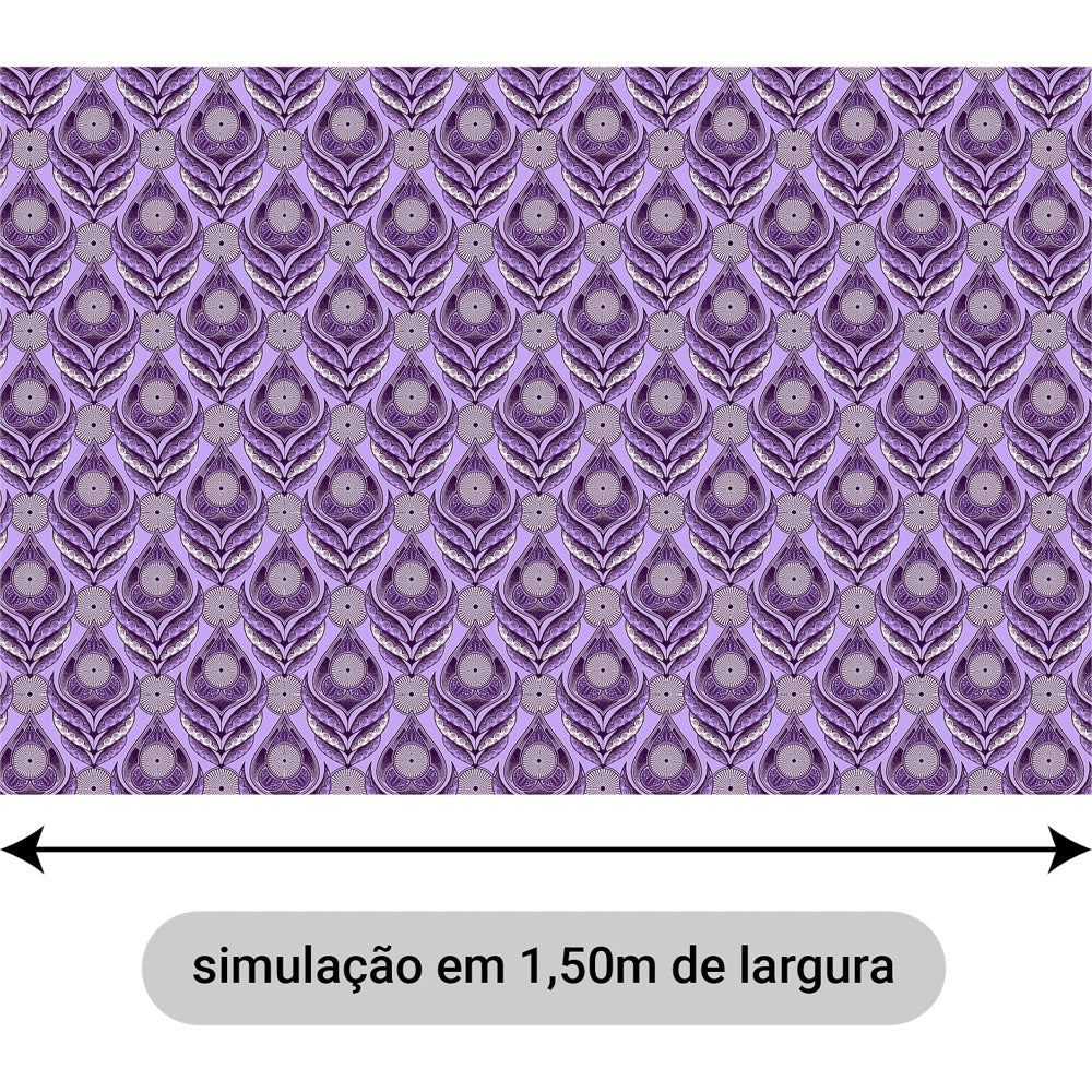 Oxford Digital Penas Roxo Fundo Lilás