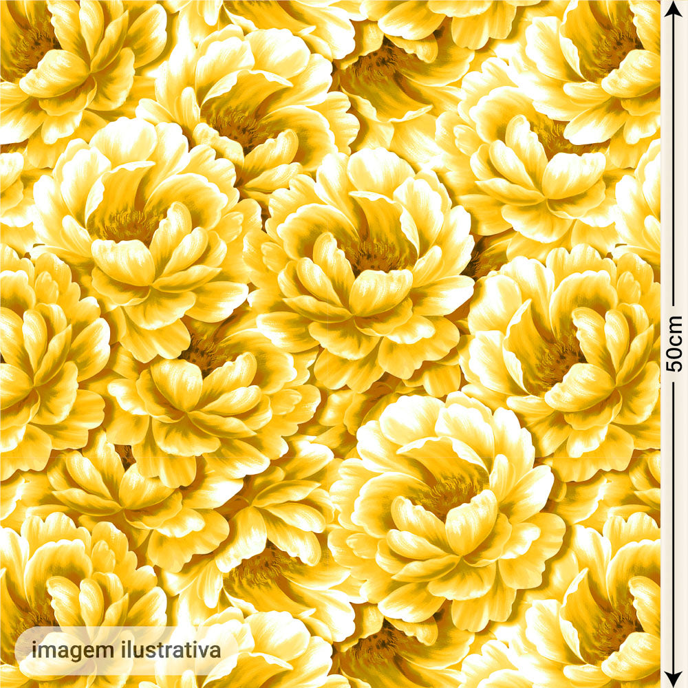 Oxford Digital Mar de Flores Amarelo