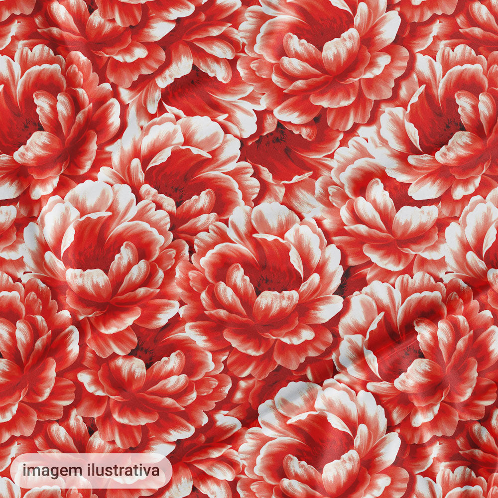 Oxford Digital Mar de Flores Vermelho