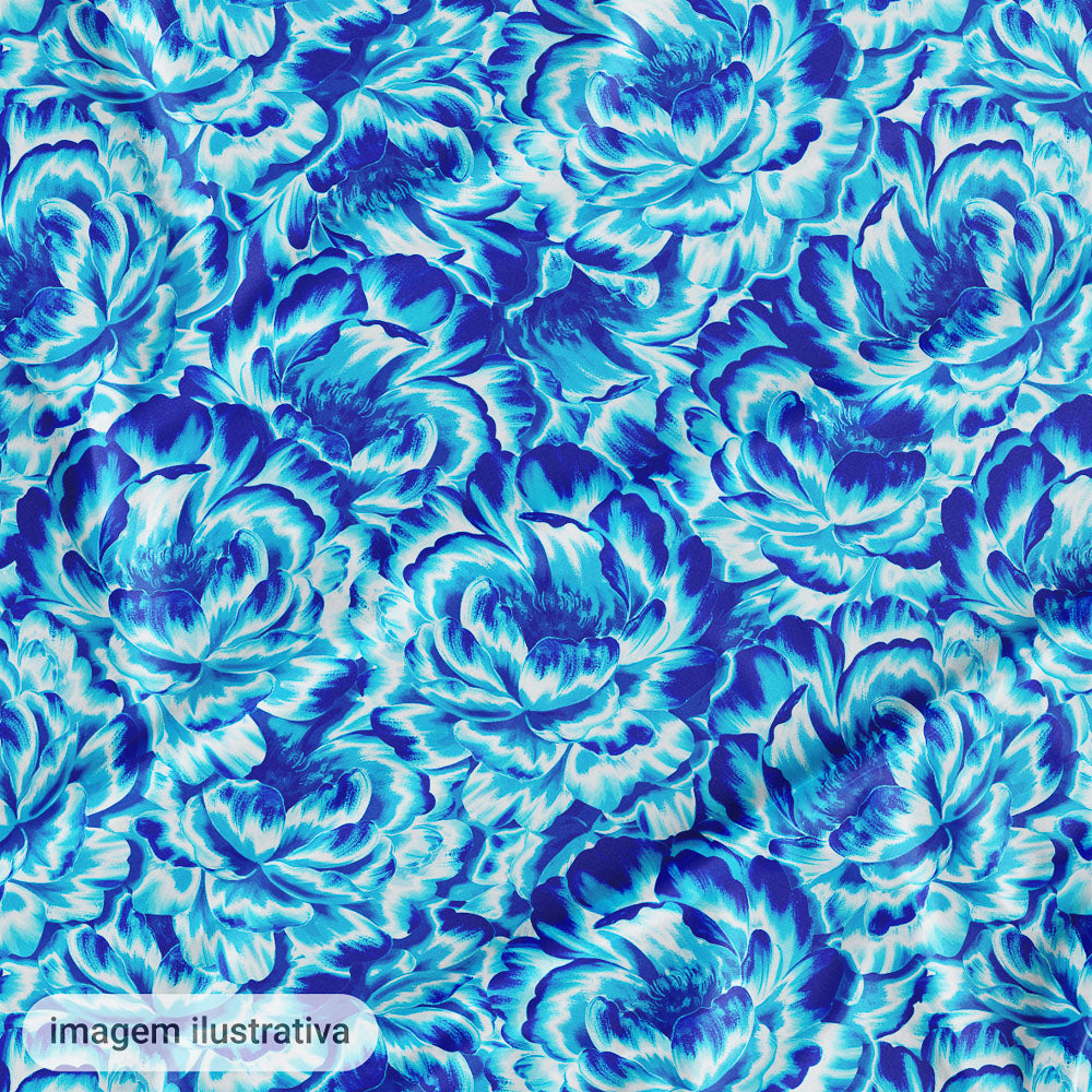 Oxford Digital Tribal Peôneas Azul