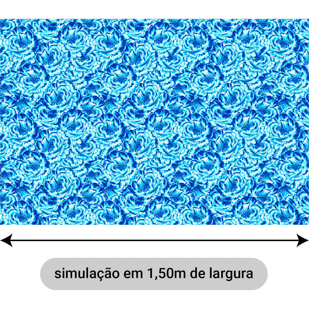 Oxford Digital Tribal Peôneas Azul
