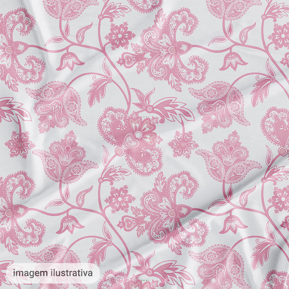 Oxford Digital Folk Paisley Rosa