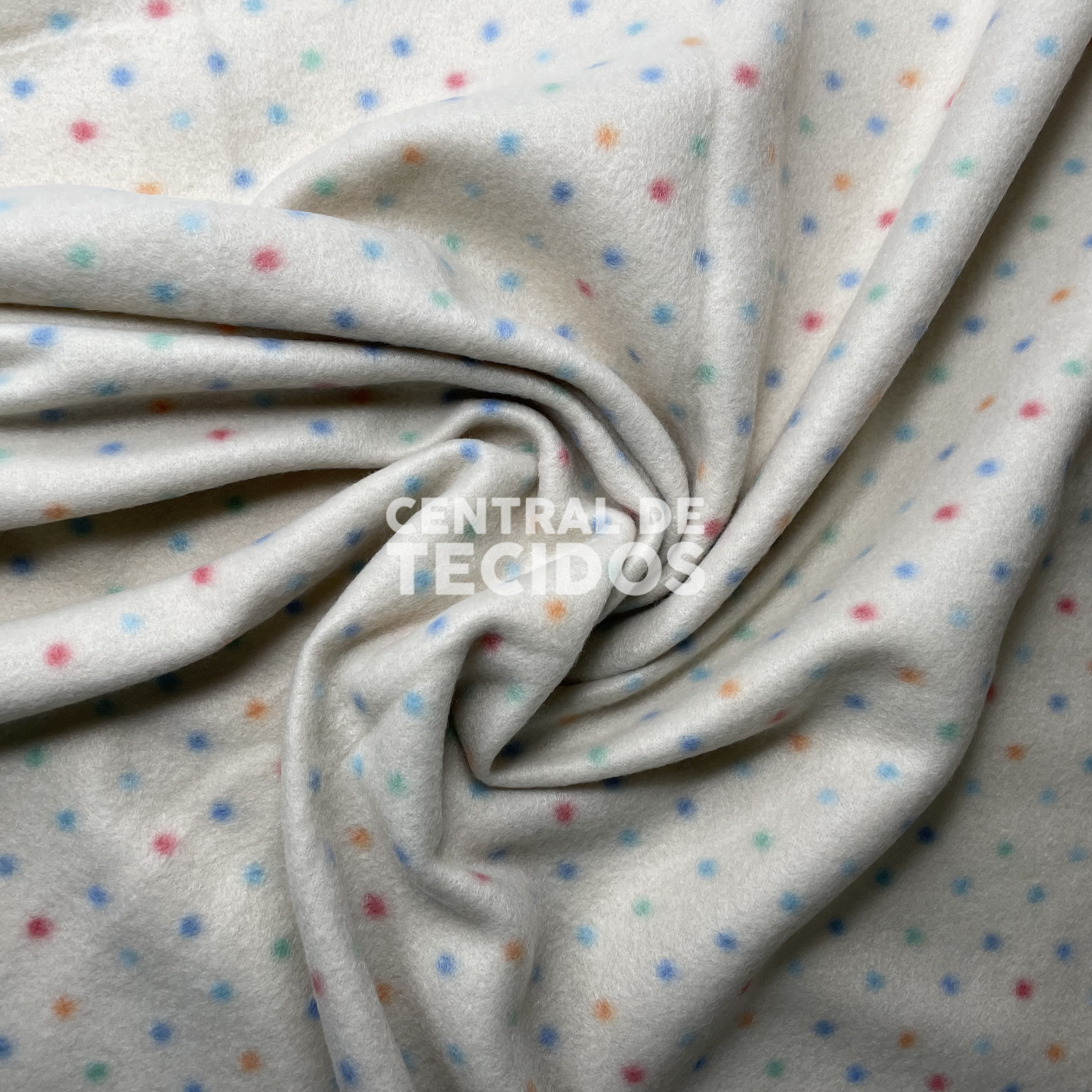 Soft Térmico Bolinhas Fundo Creme P