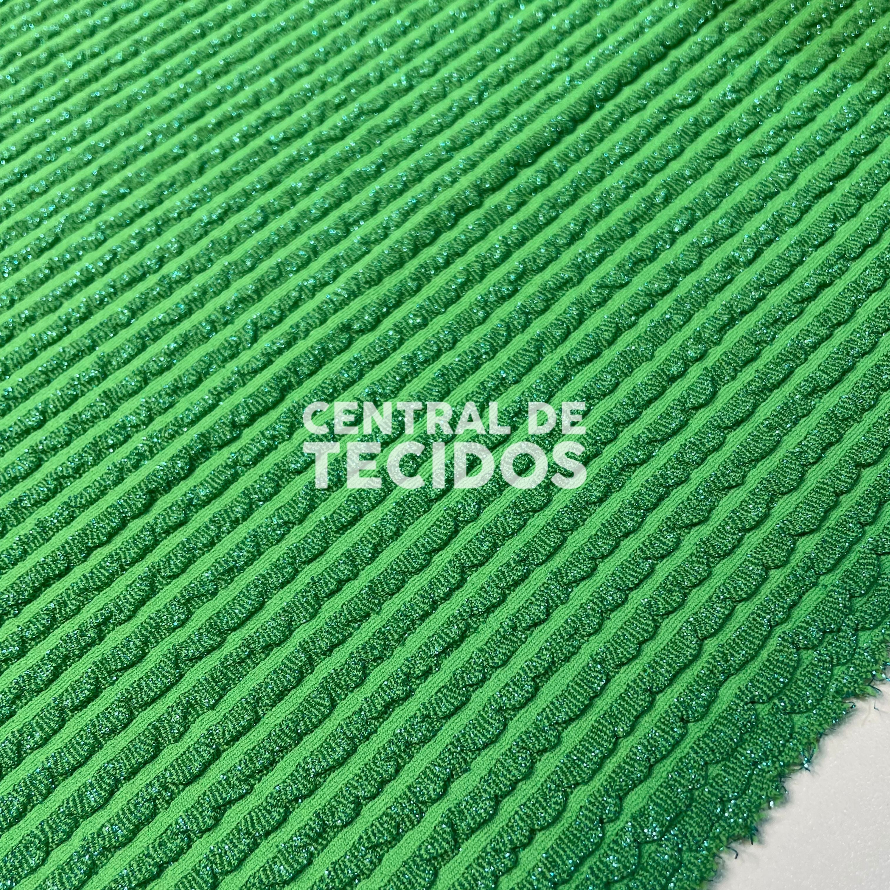 Lurex Stripe Shine Verde Lima