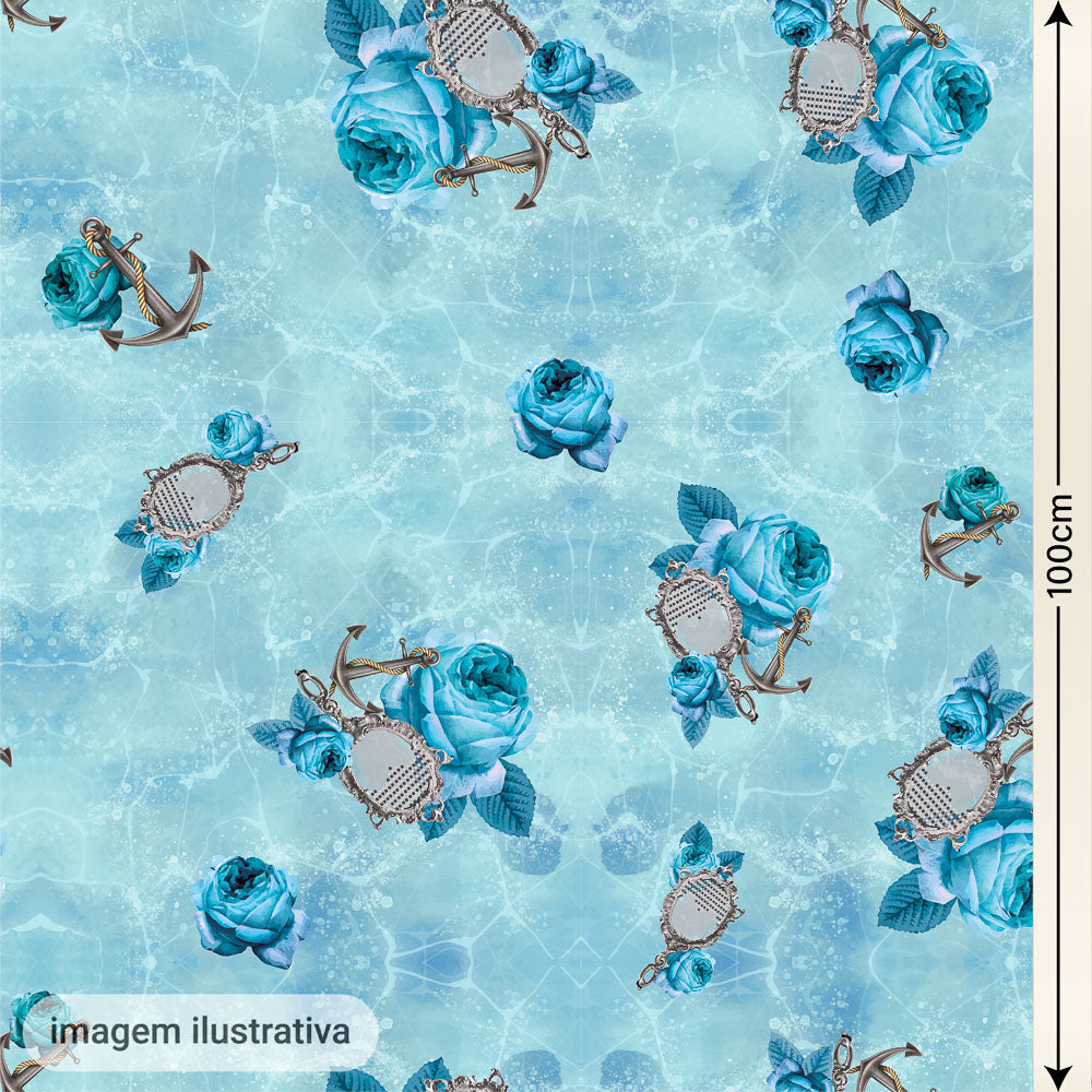 Oxford Digital Iemanjá Rosas Espelhos Âncoras