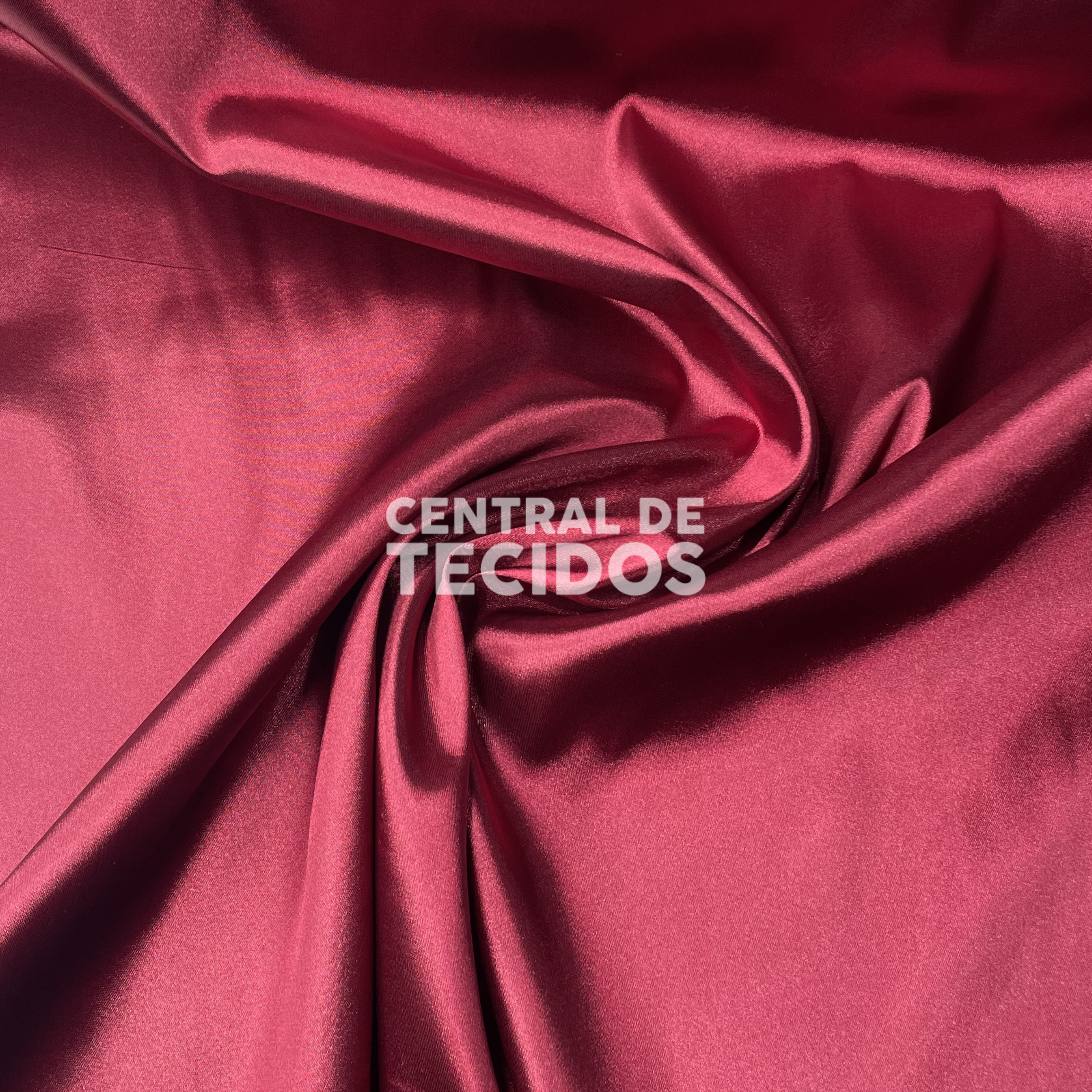 Cetim com Elastano Vermelho Carmim