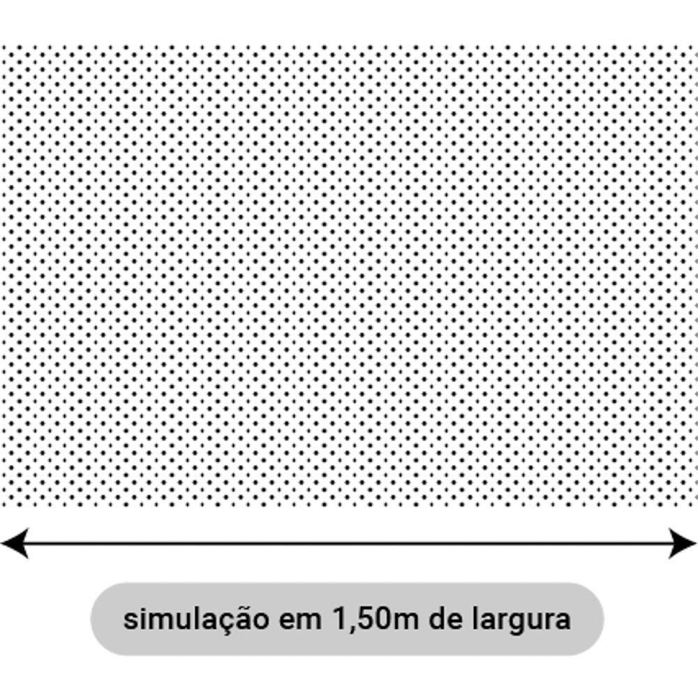 Oxford Digital Bolinhas Pretas Fundo Branco